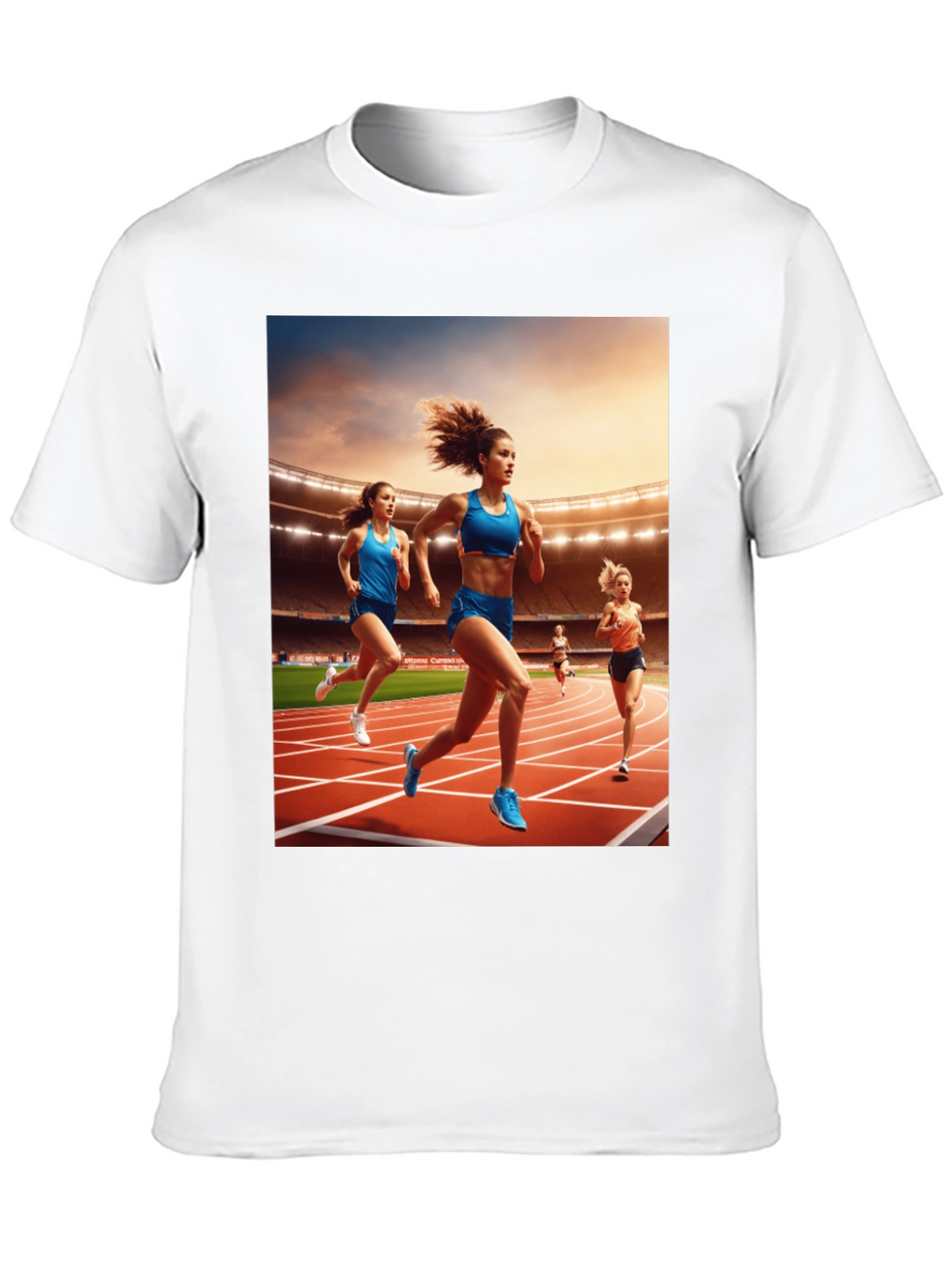 Athletic Runners Graphic Tee - Black Unisex T-Shirt