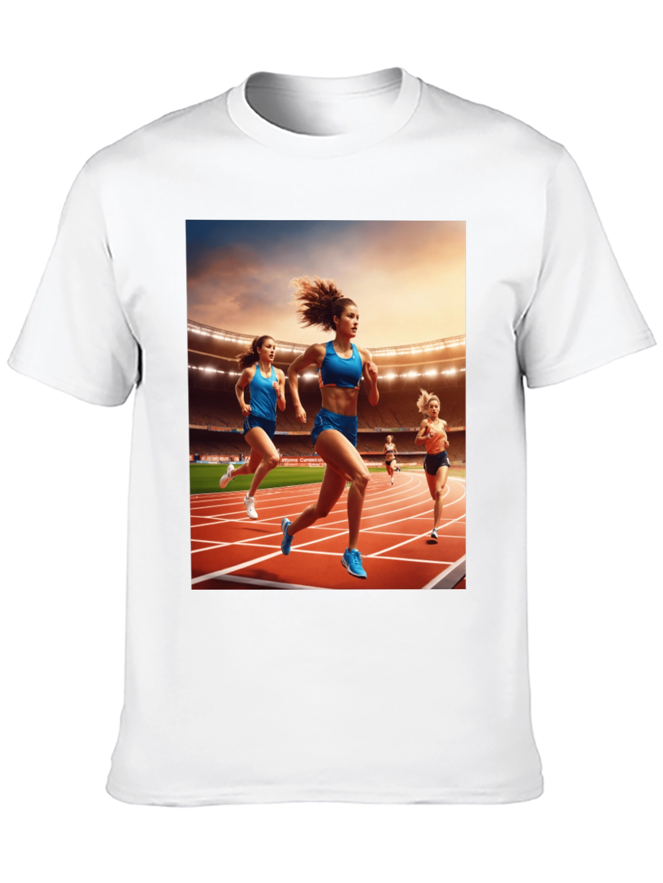 Athletic Runners Graphic Tee - Black Unisex T-Shirt