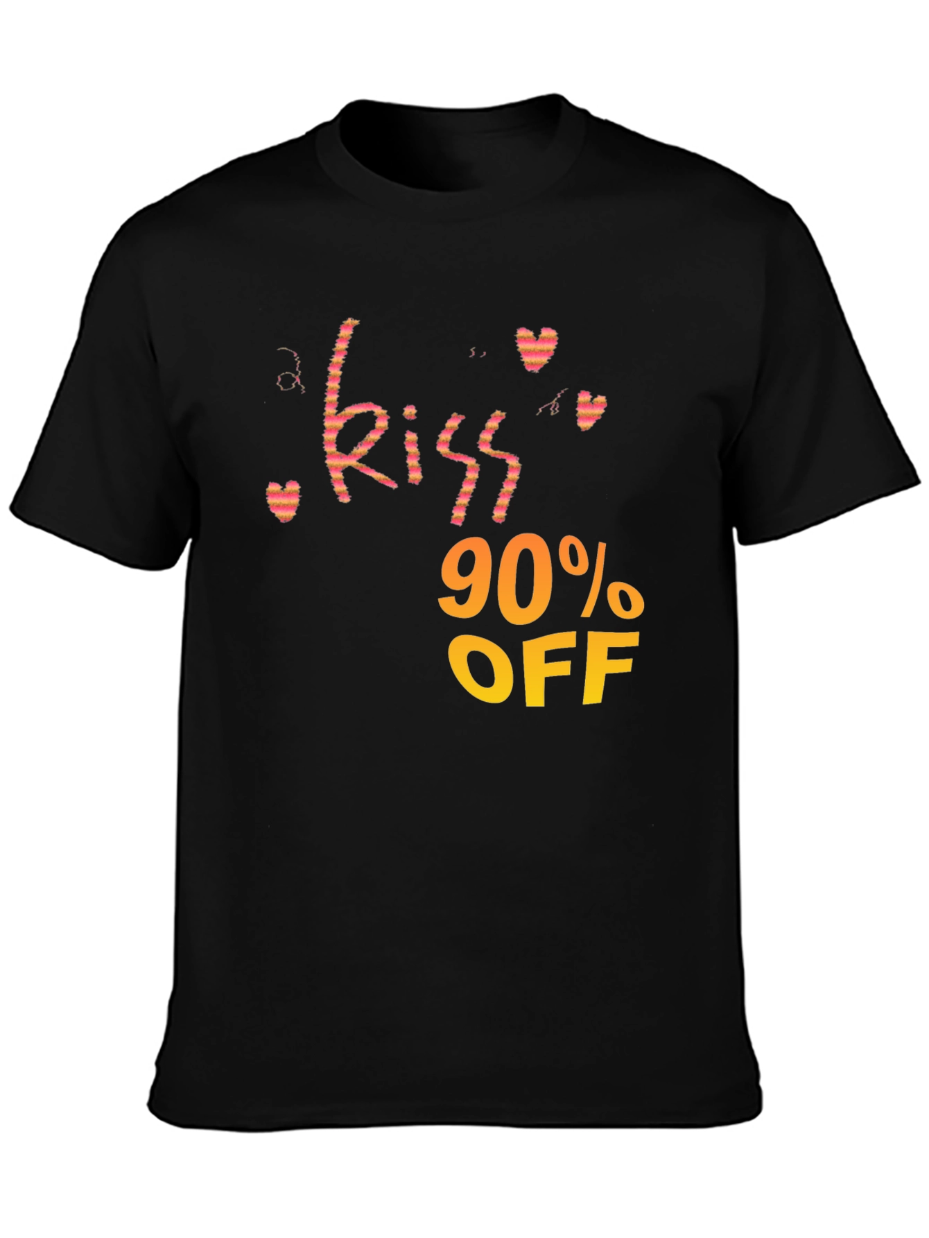 Kiss 90% OFF Black Graphic Tee