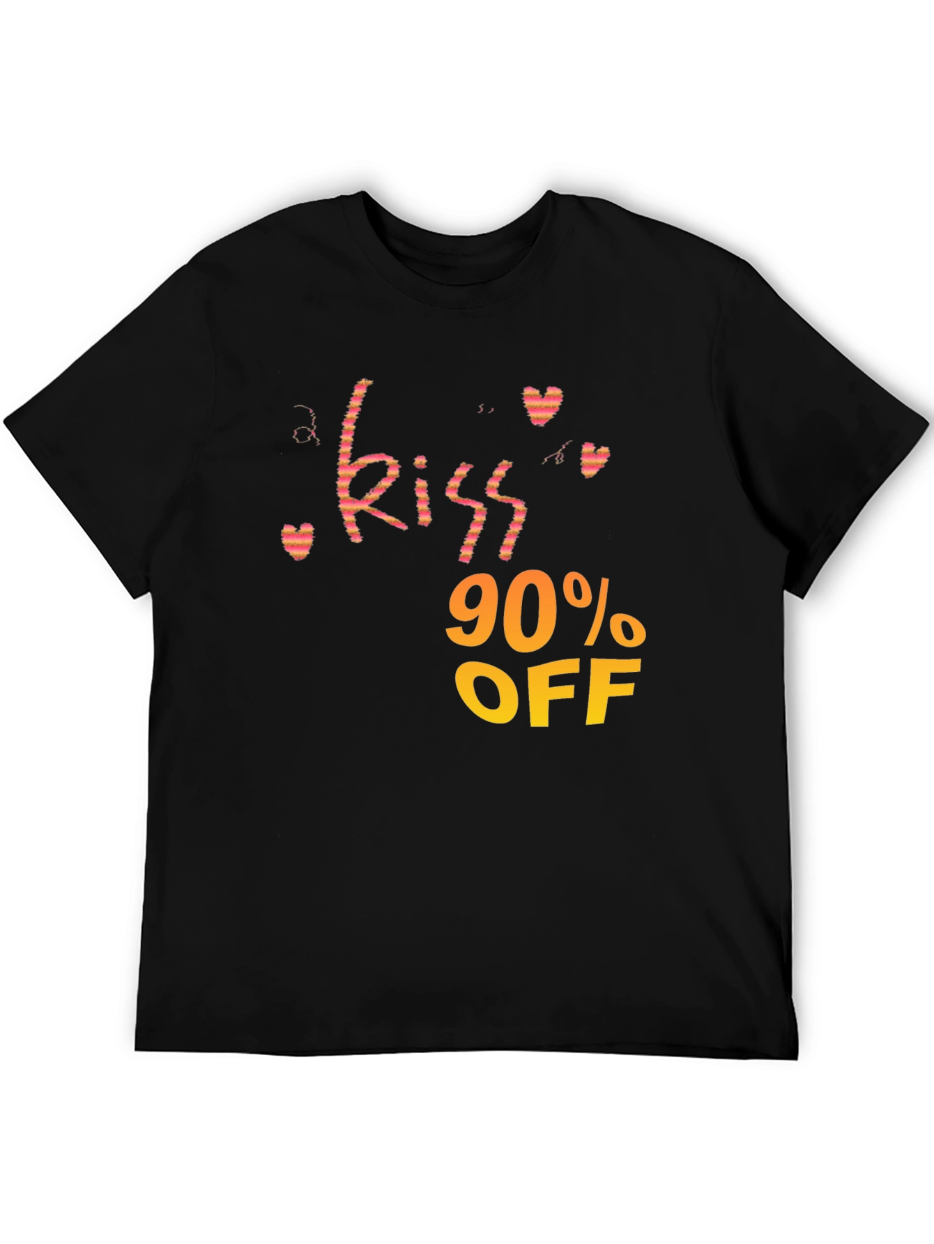 Kiss 90% OFF Black Graphic Tee