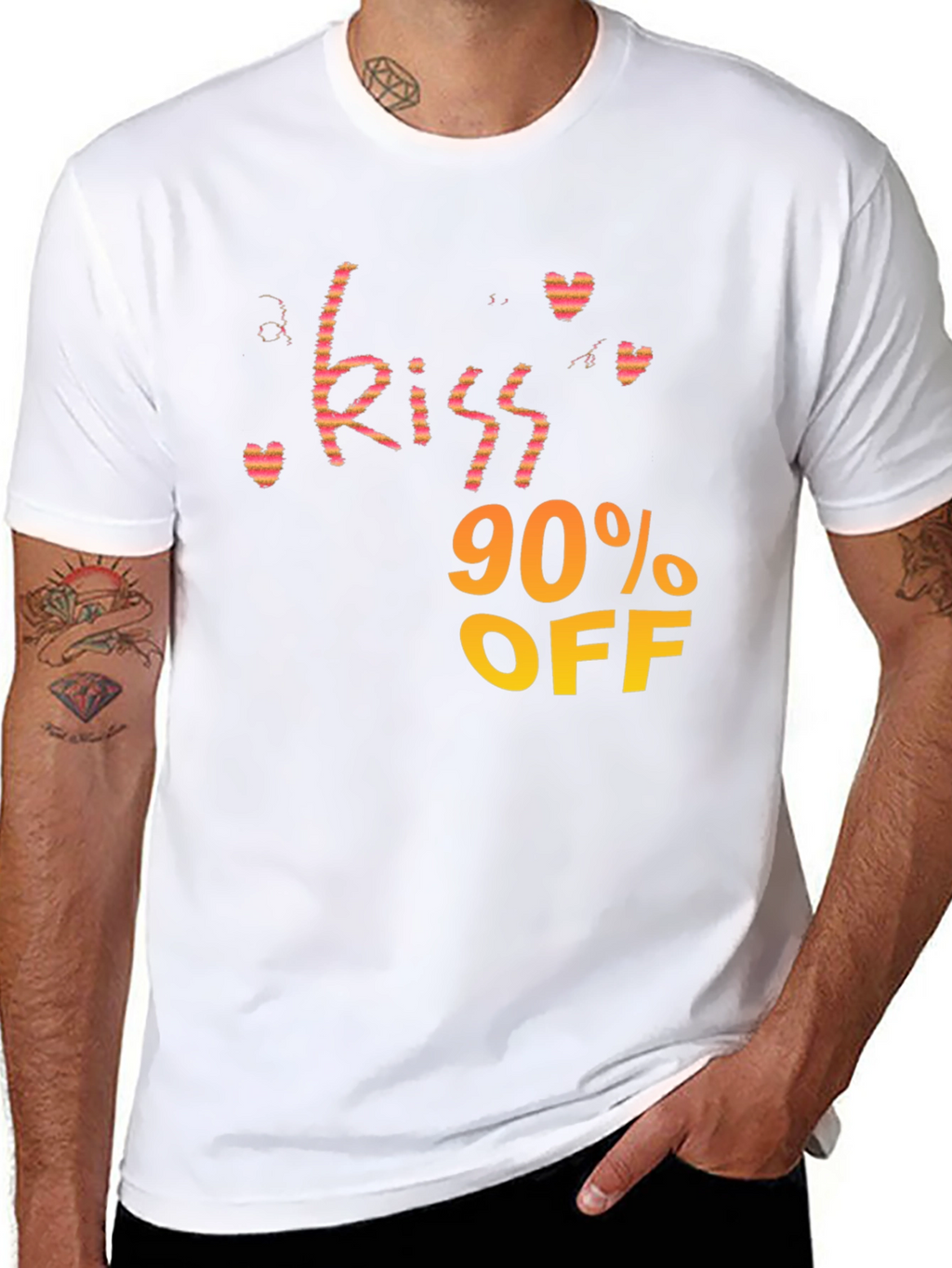 Kiss 90% OFF Black Graphic Tee