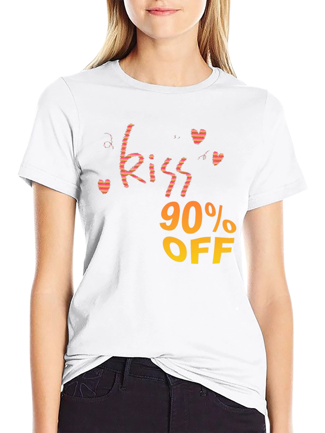 Kiss 90% OFF Black Graphic Tee