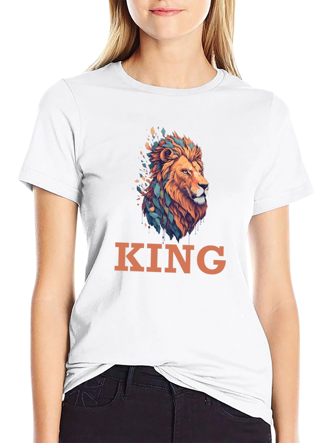 King Lion Graphic Tee - Stylish Mens T-Shirt
