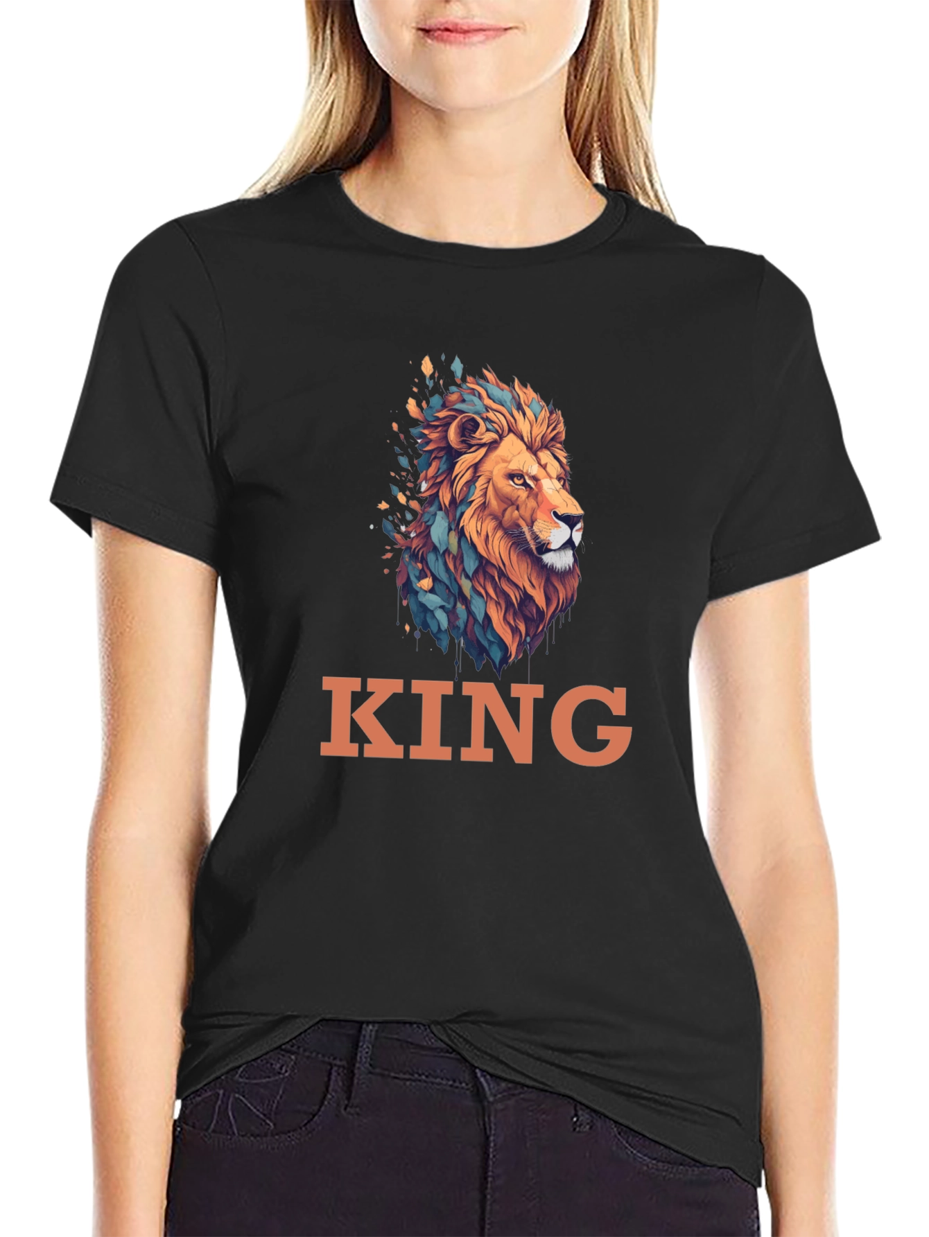 King Lion Graphic Tee - Stylish Mens T-Shirt