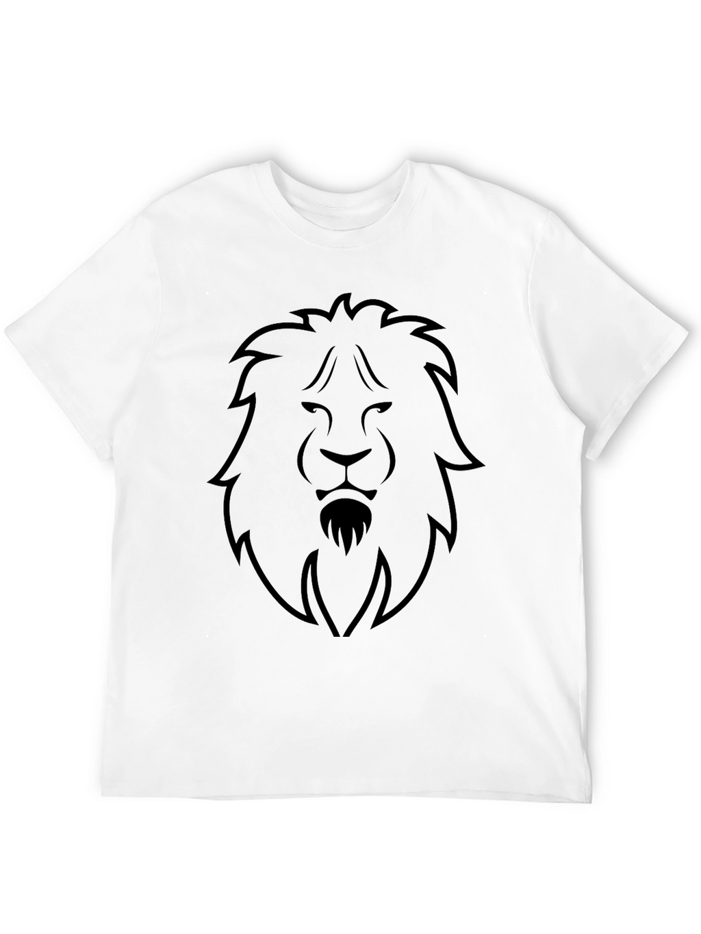 Lion Graphic Black T-Shirt - Modern Style