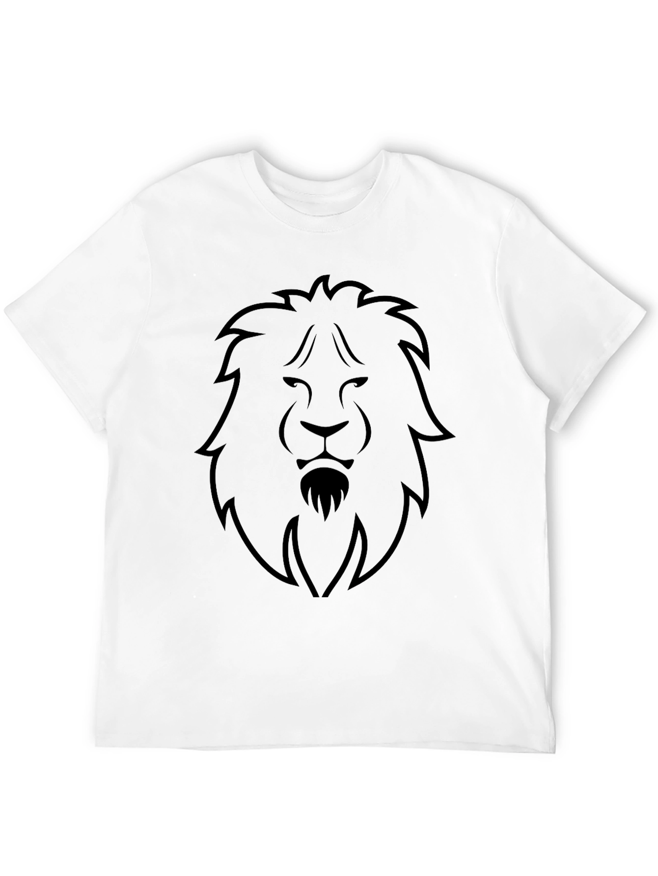Lion Graphic Black T-Shirt - Modern Style