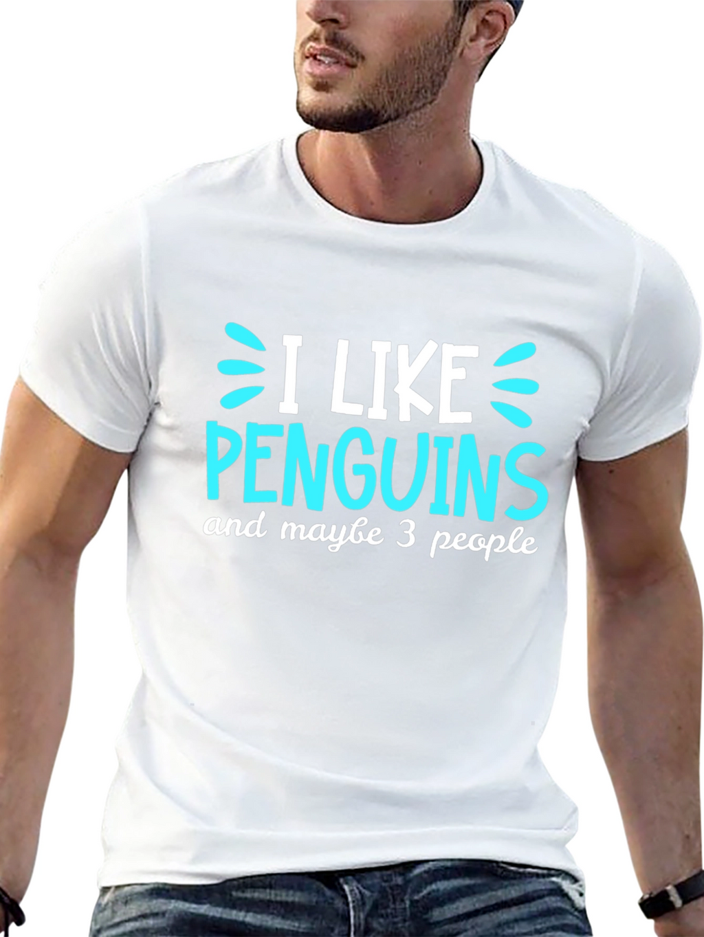 Penguin Lovers Tee: I Like Penguins Maybe 3 People