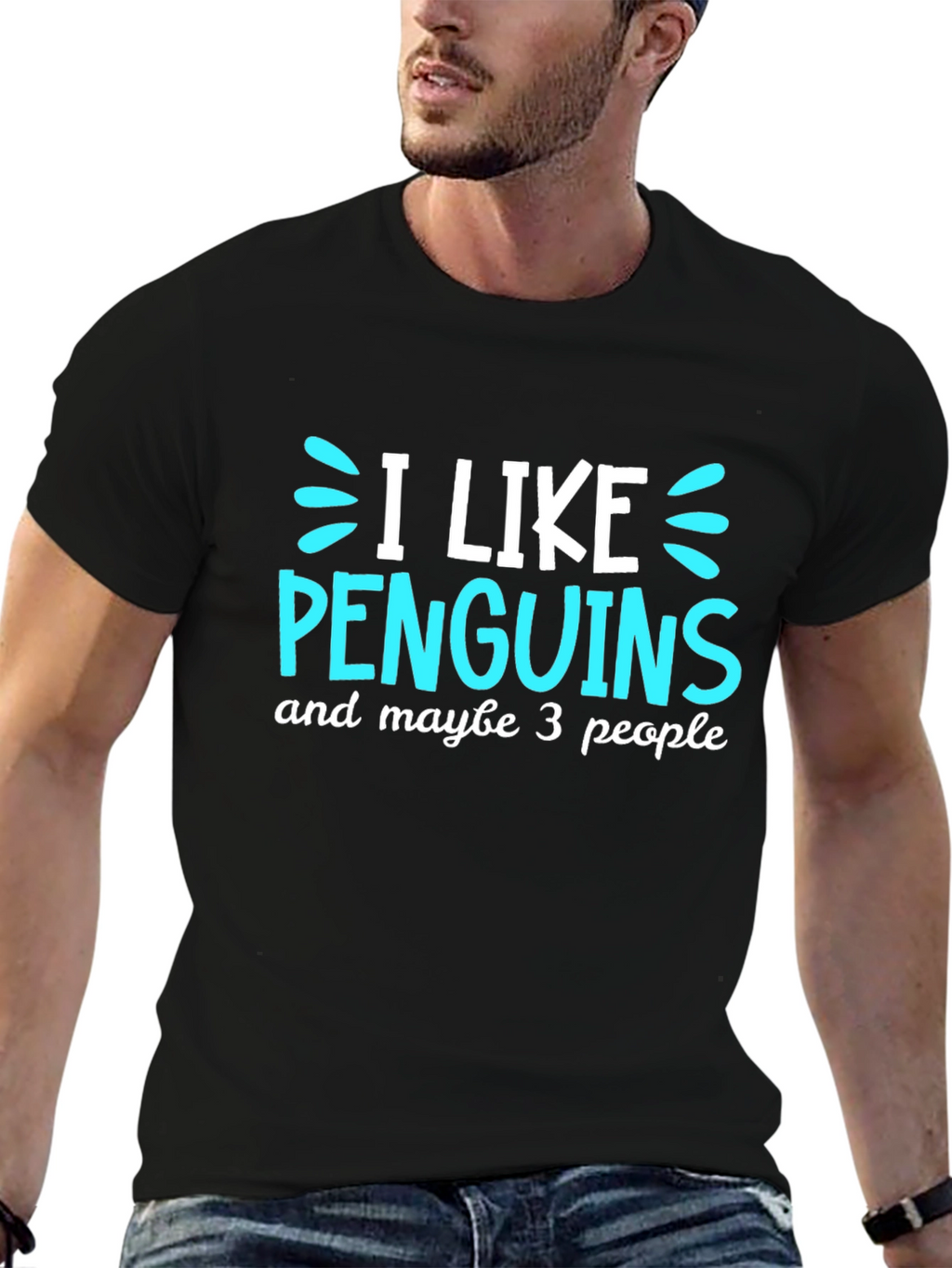 Penguin Lovers Tee: I Like Penguins Maybe 3 People