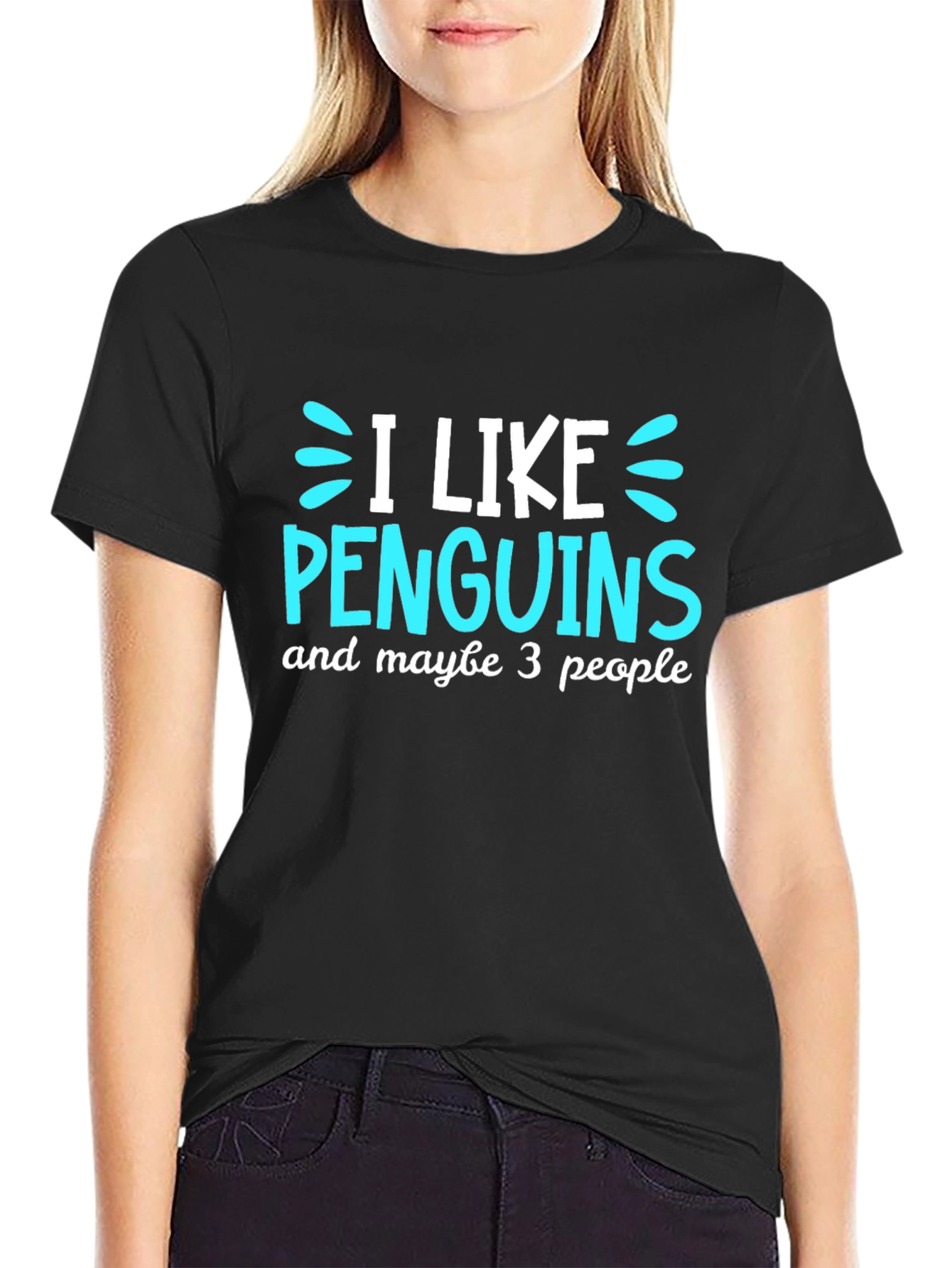 Penguin Lovers Tee: I Like Penguins Maybe 3 People