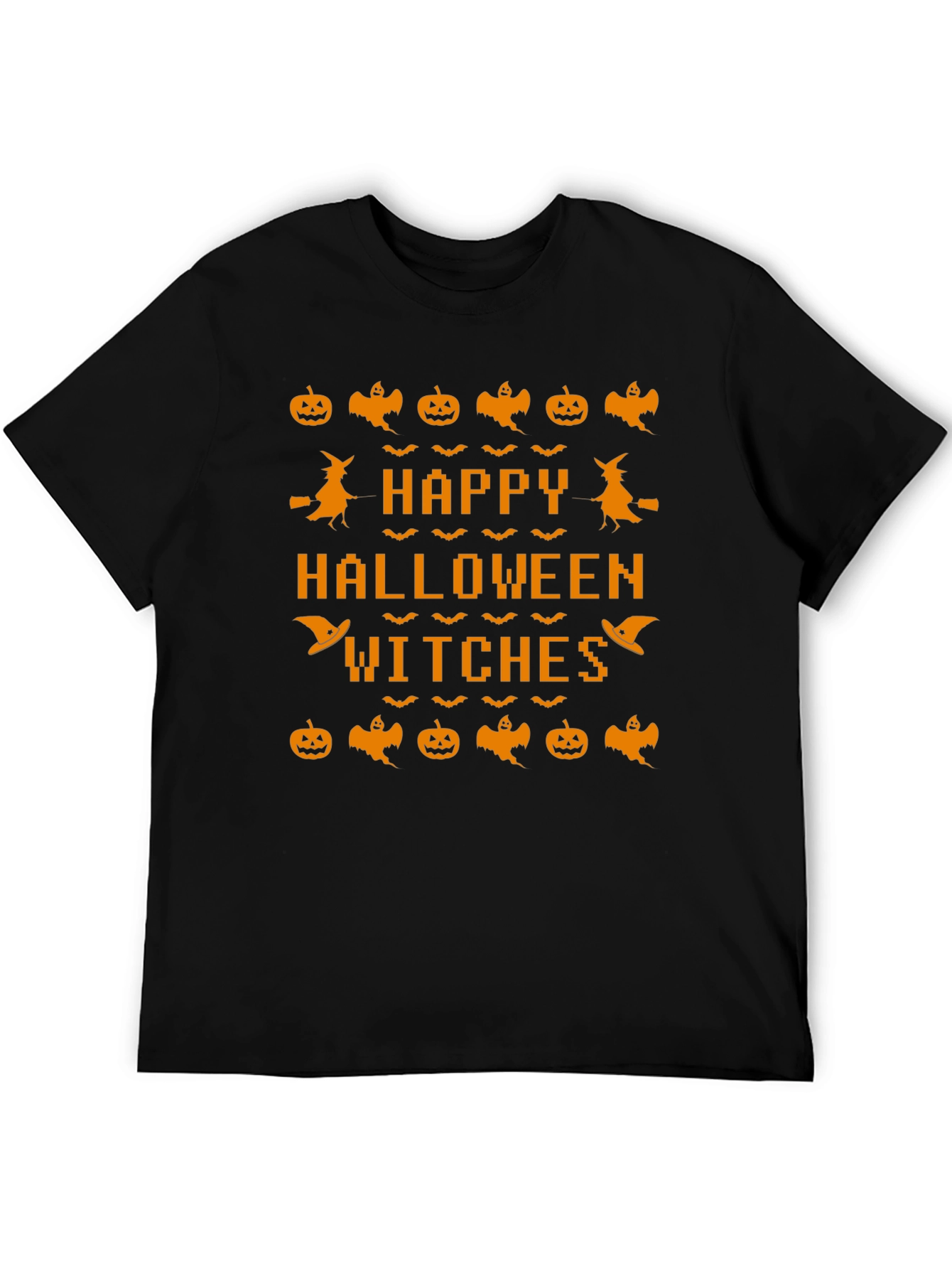 Happy Halloween Witches Black T-Shirt