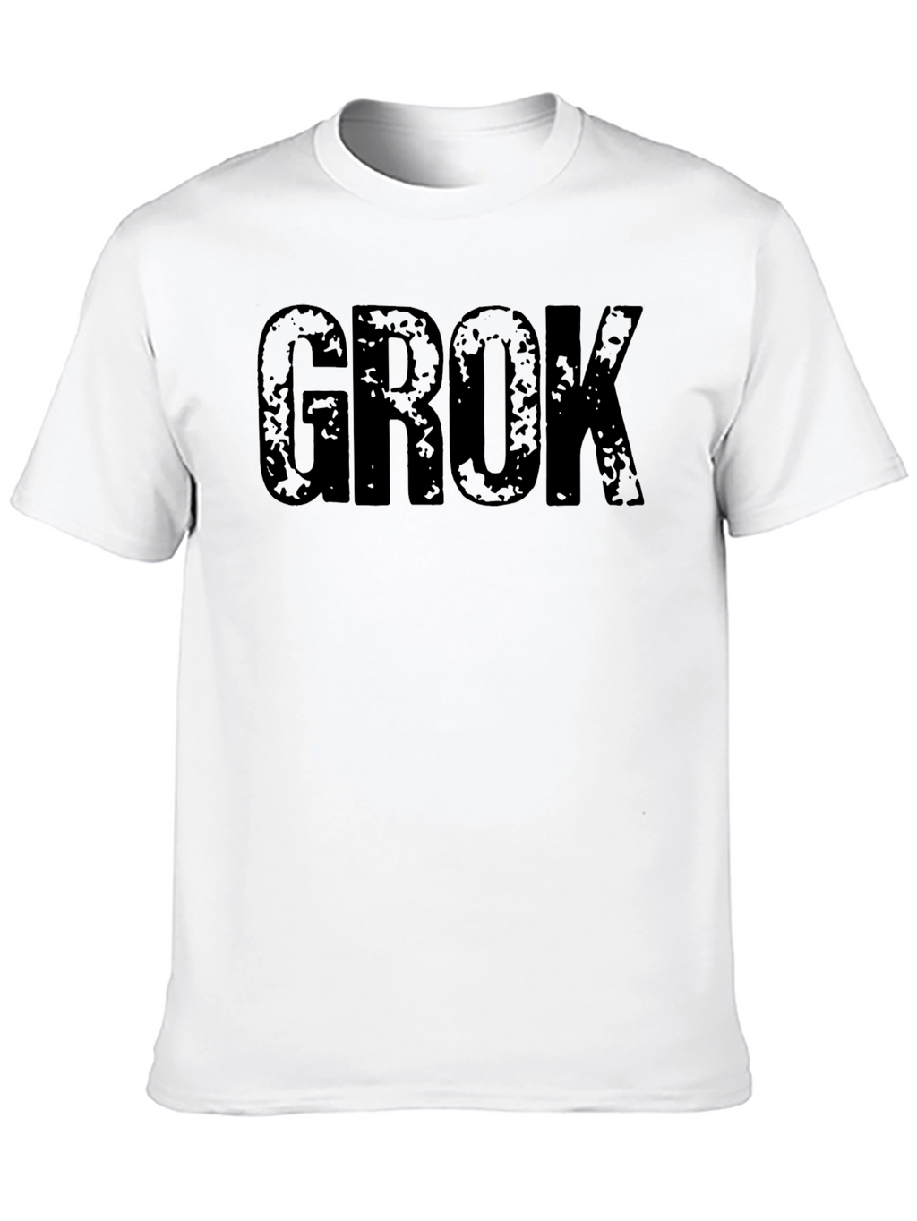 GROK Graphic Tee - Distressed Look