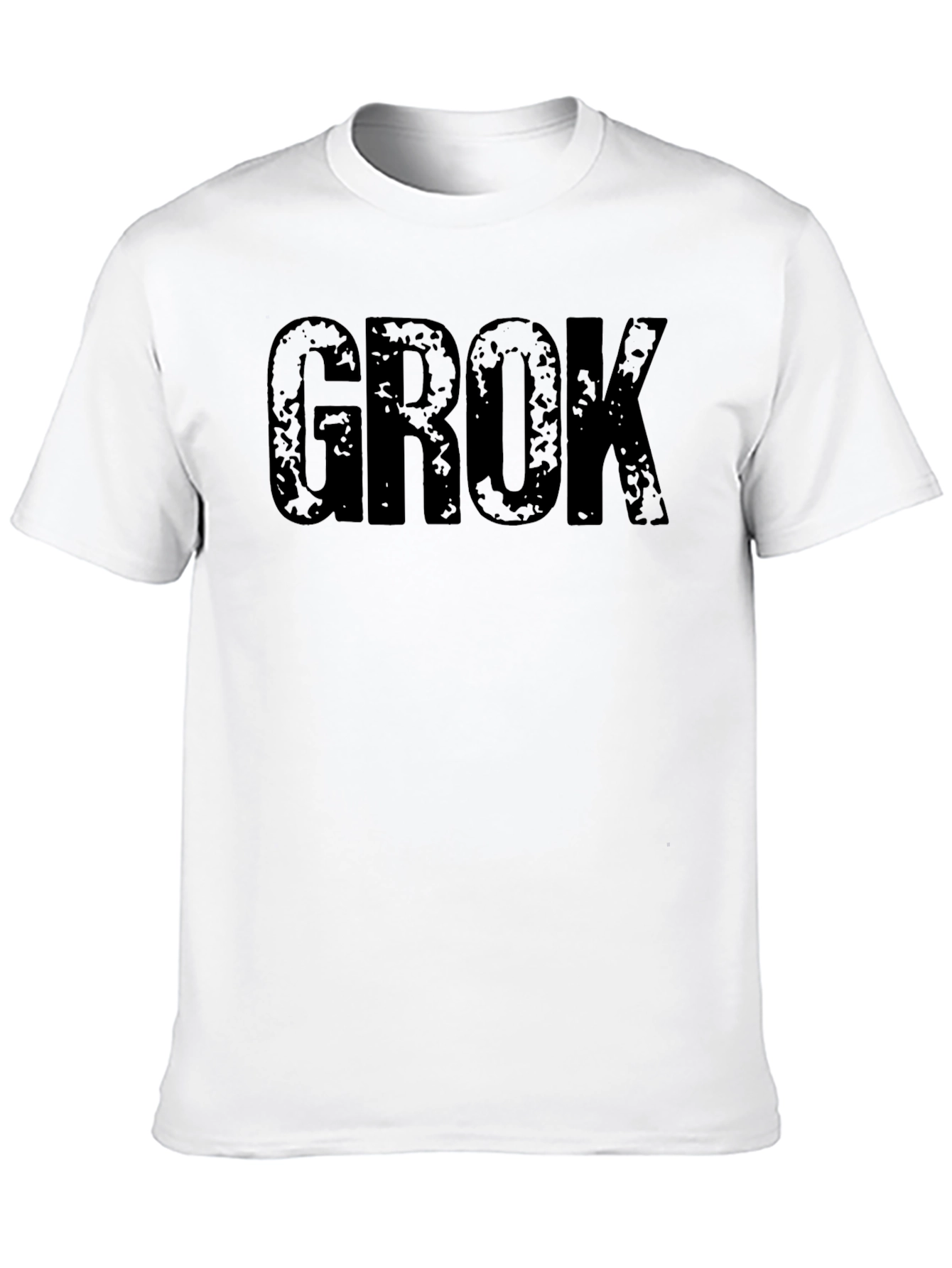 GROK Graphic Tee - Distressed Look
