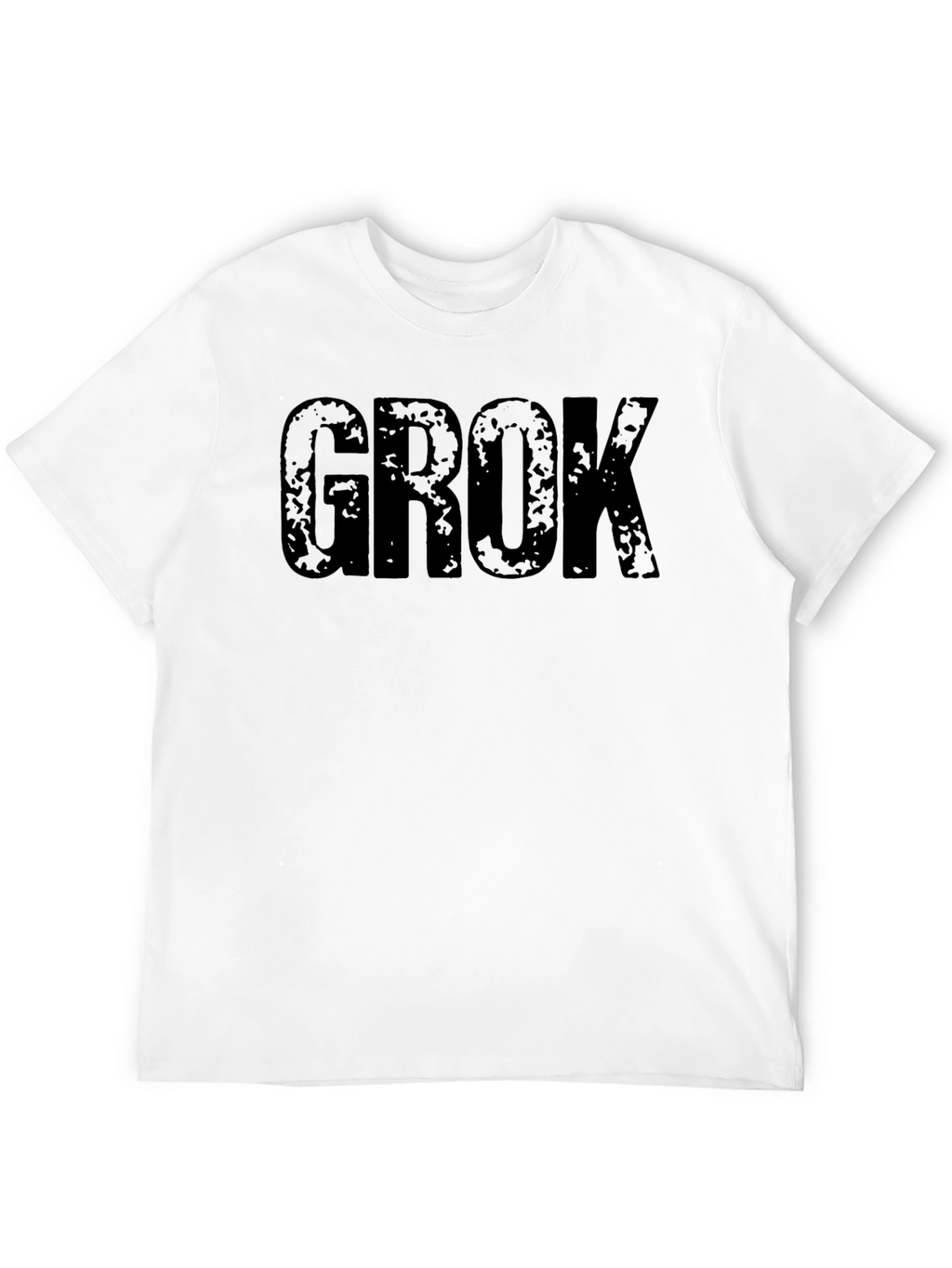 GROK Graphic Tee - Distressed Look