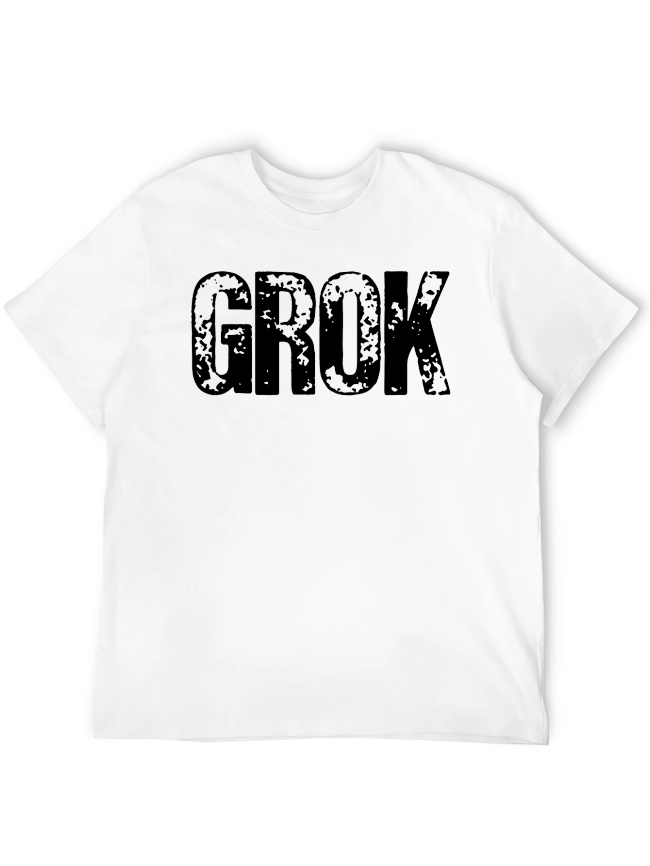 GROK Graphic Tee - Distressed Look
