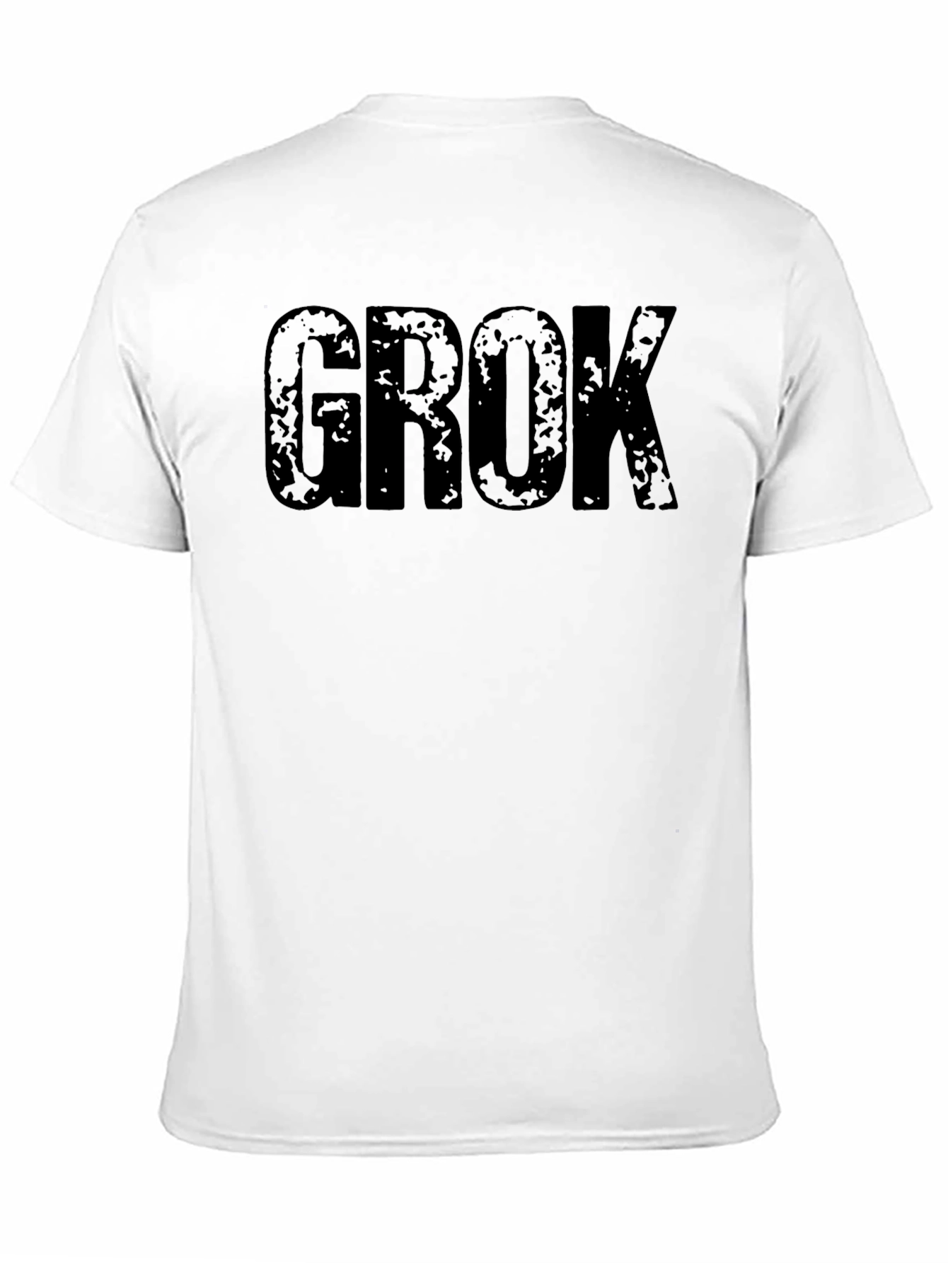 GROK Graphic Tee - Distressed Look