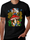 Whimsical Gnome Mushroom T-Shirt