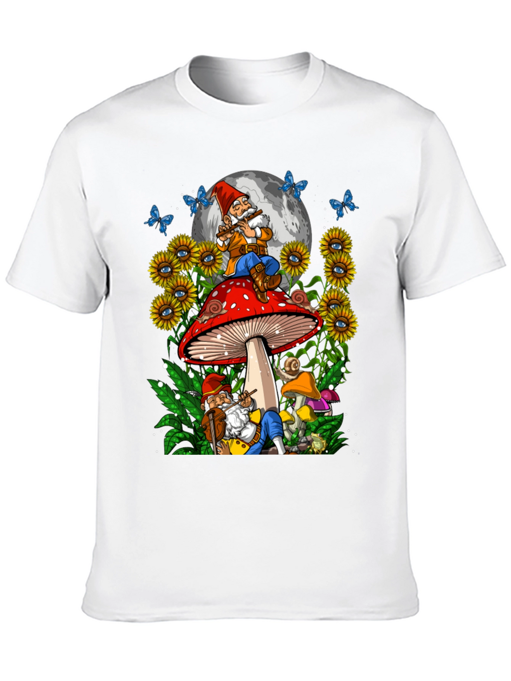 Whimsical Gnome Mushroom T-Shirt
