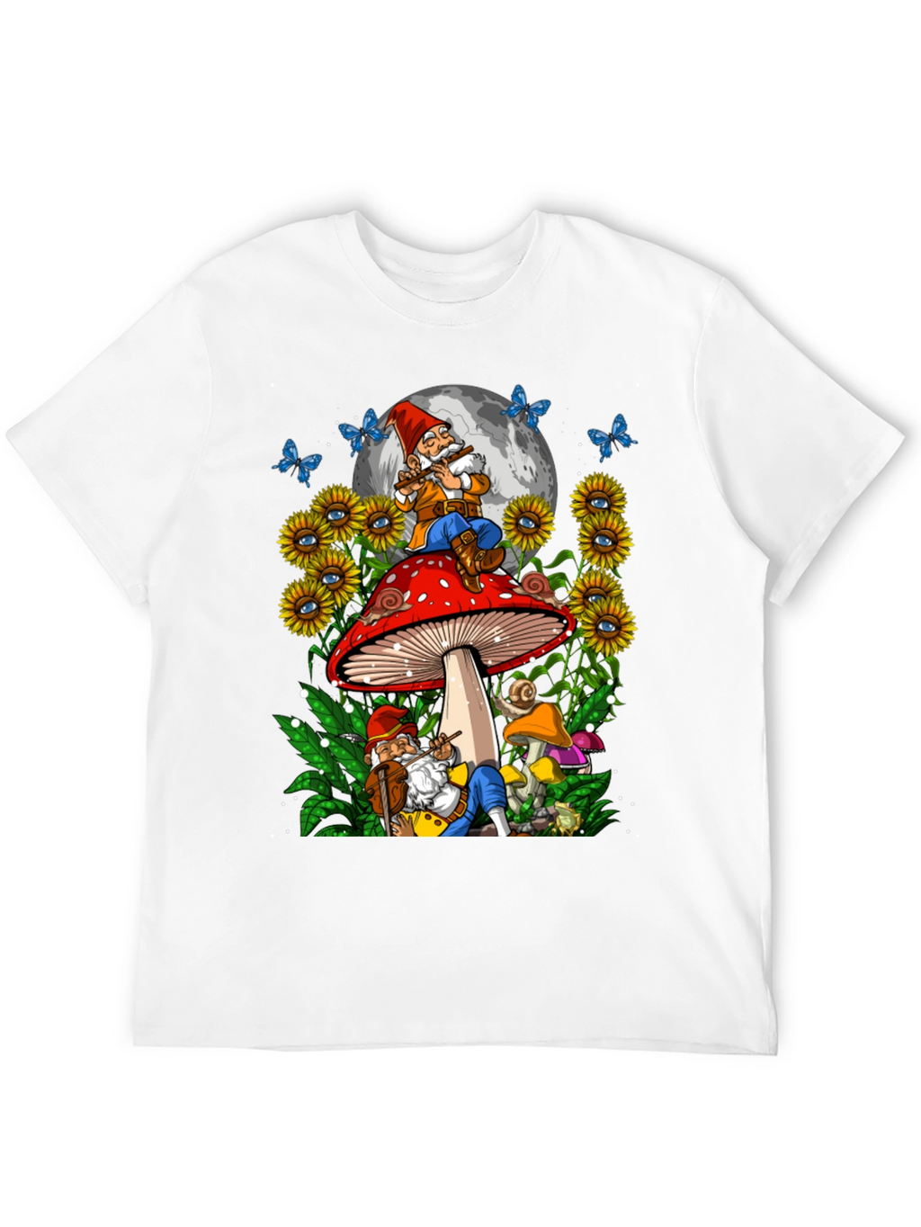Whimsical Gnome Mushroom T-Shirt