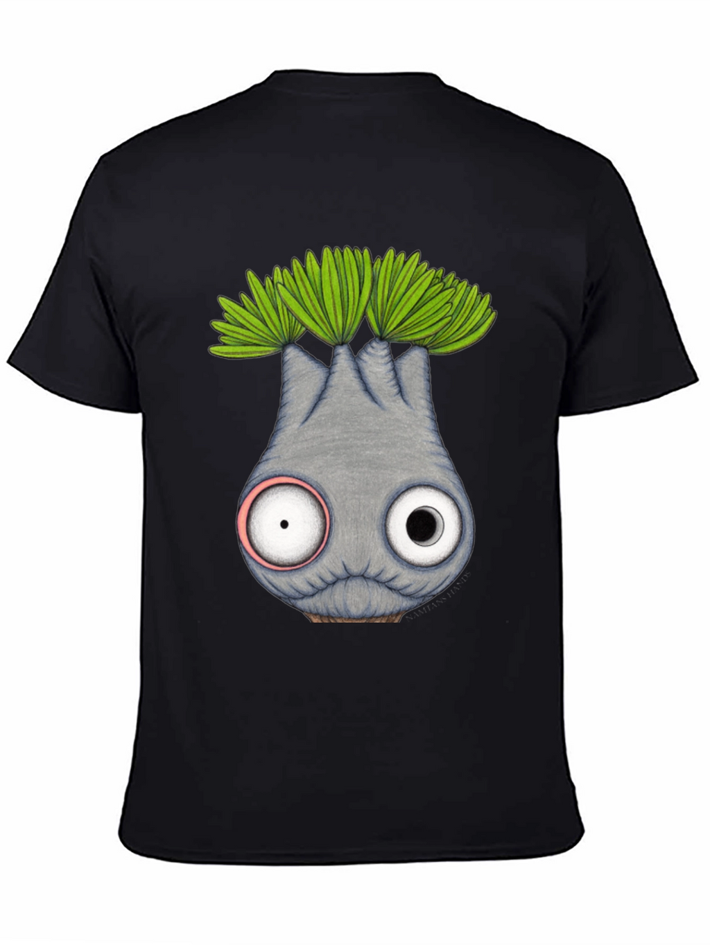 Whimsical Eyeball Plant Creature Graphic Tee