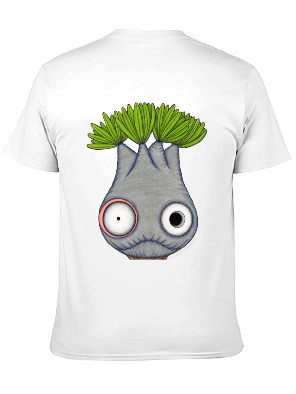 Whimsical Eyeball Plant Creature Graphic Tee