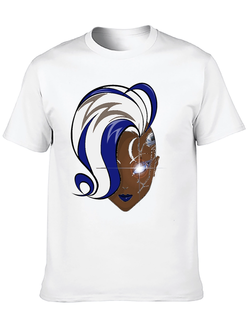 Cyberpunk Storm T-Shirt - Black Cotton Graphic Tee