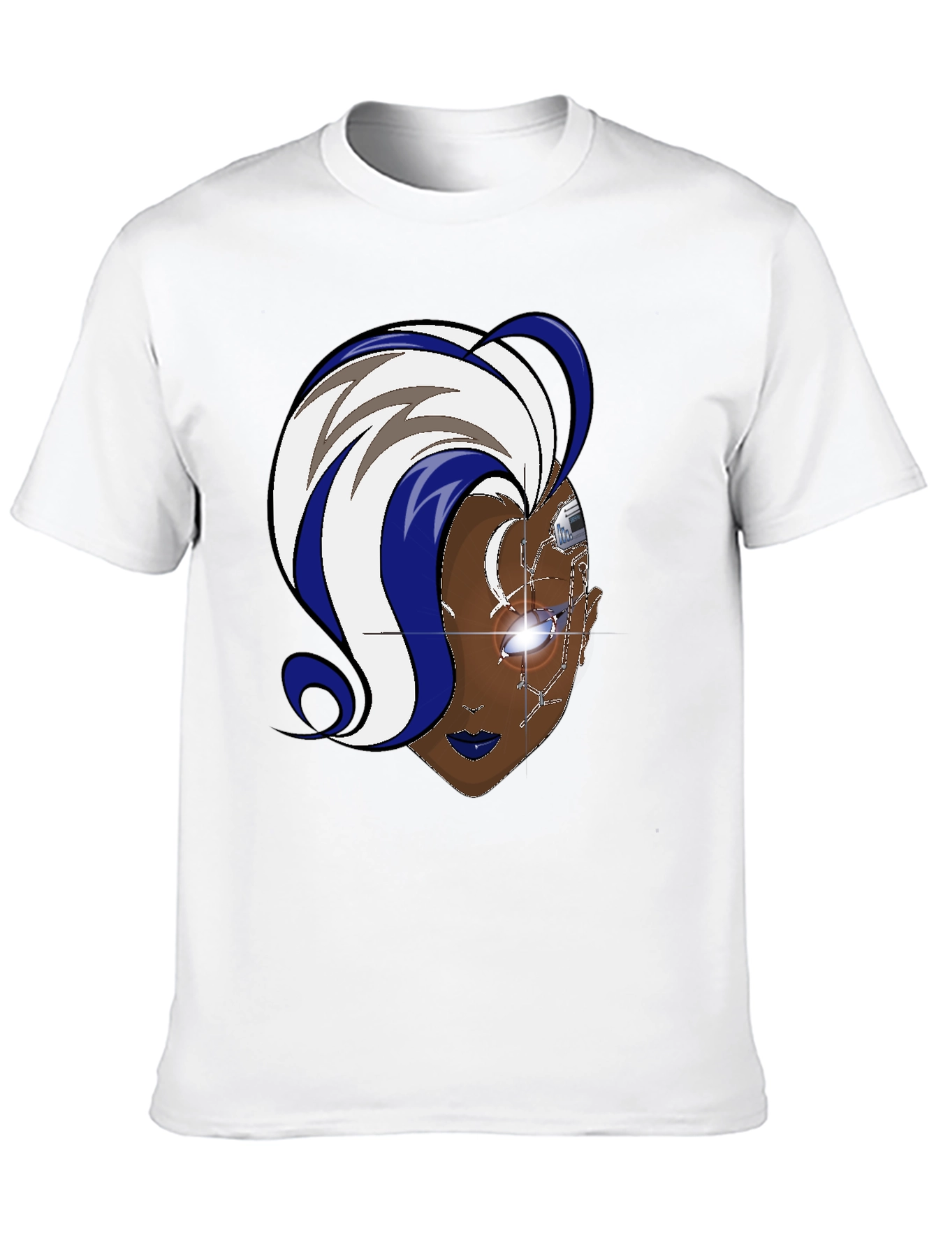 Cyberpunk Storm T-Shirt - Black Cotton Graphic Tee