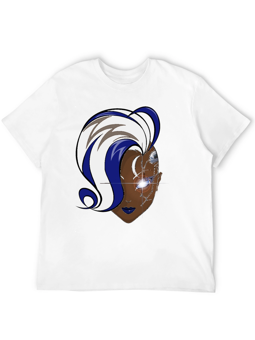 Cyberpunk Storm T-Shirt - Black Cotton Graphic Tee