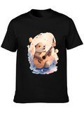 Otter Guitar Player Black T-Shirt