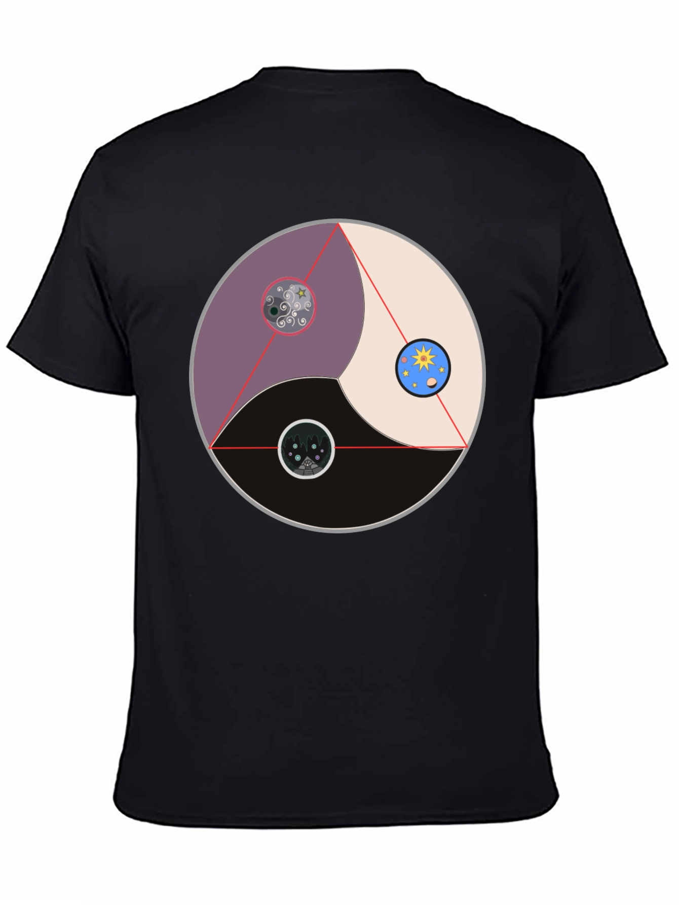 Yin Yang Universe T-Shirt - Balance and Harmony
