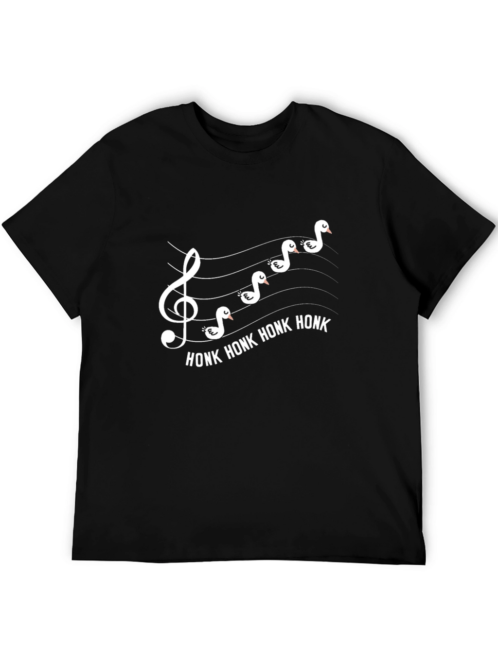 Honk! Goose Music Staff T-Shirt