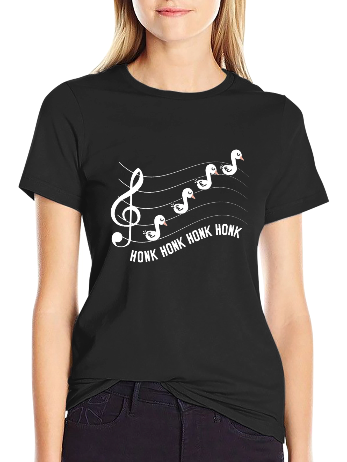 Honk! Goose Music Staff T-Shirt