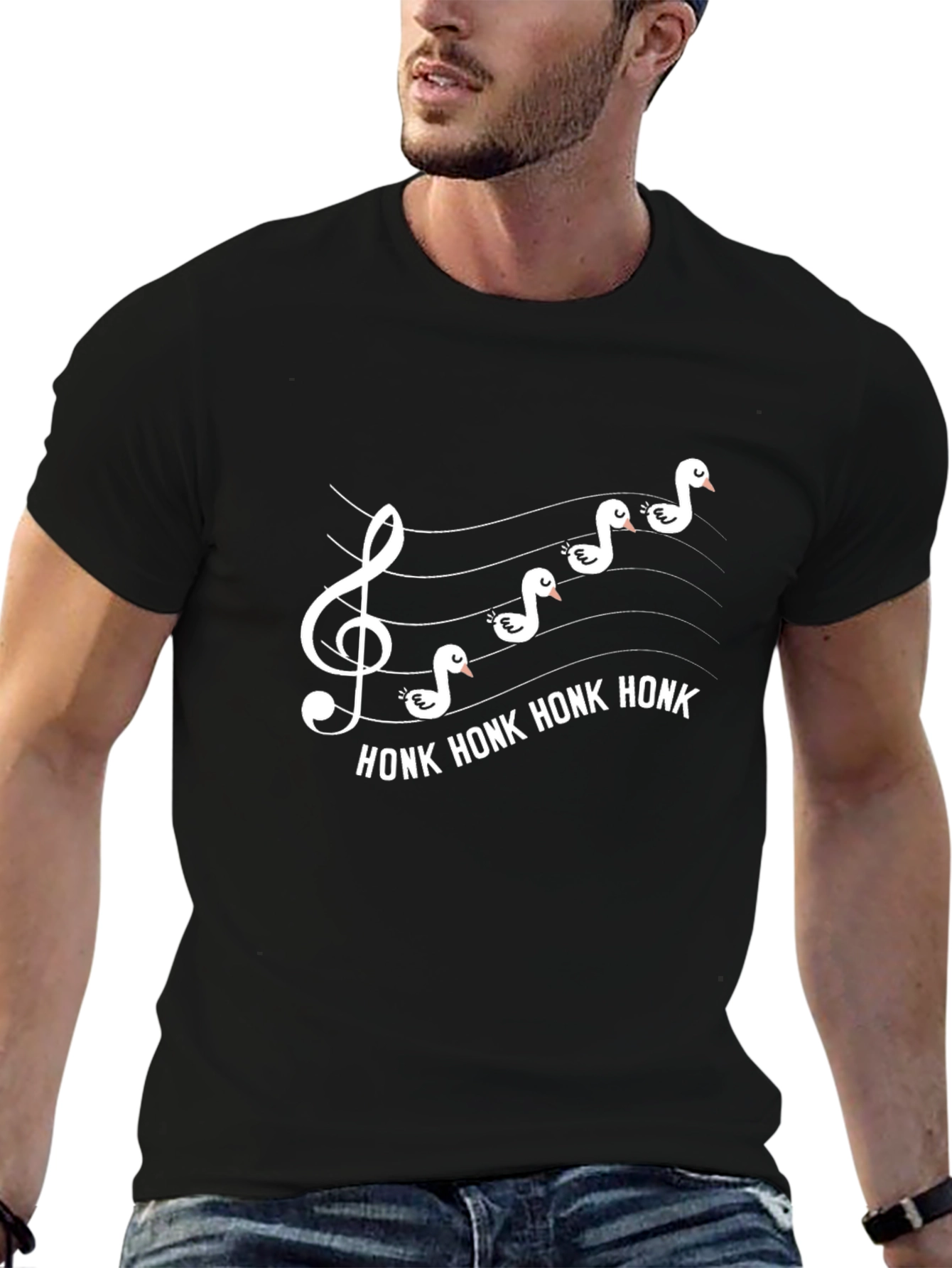Honk! Goose Music Staff T-Shirt