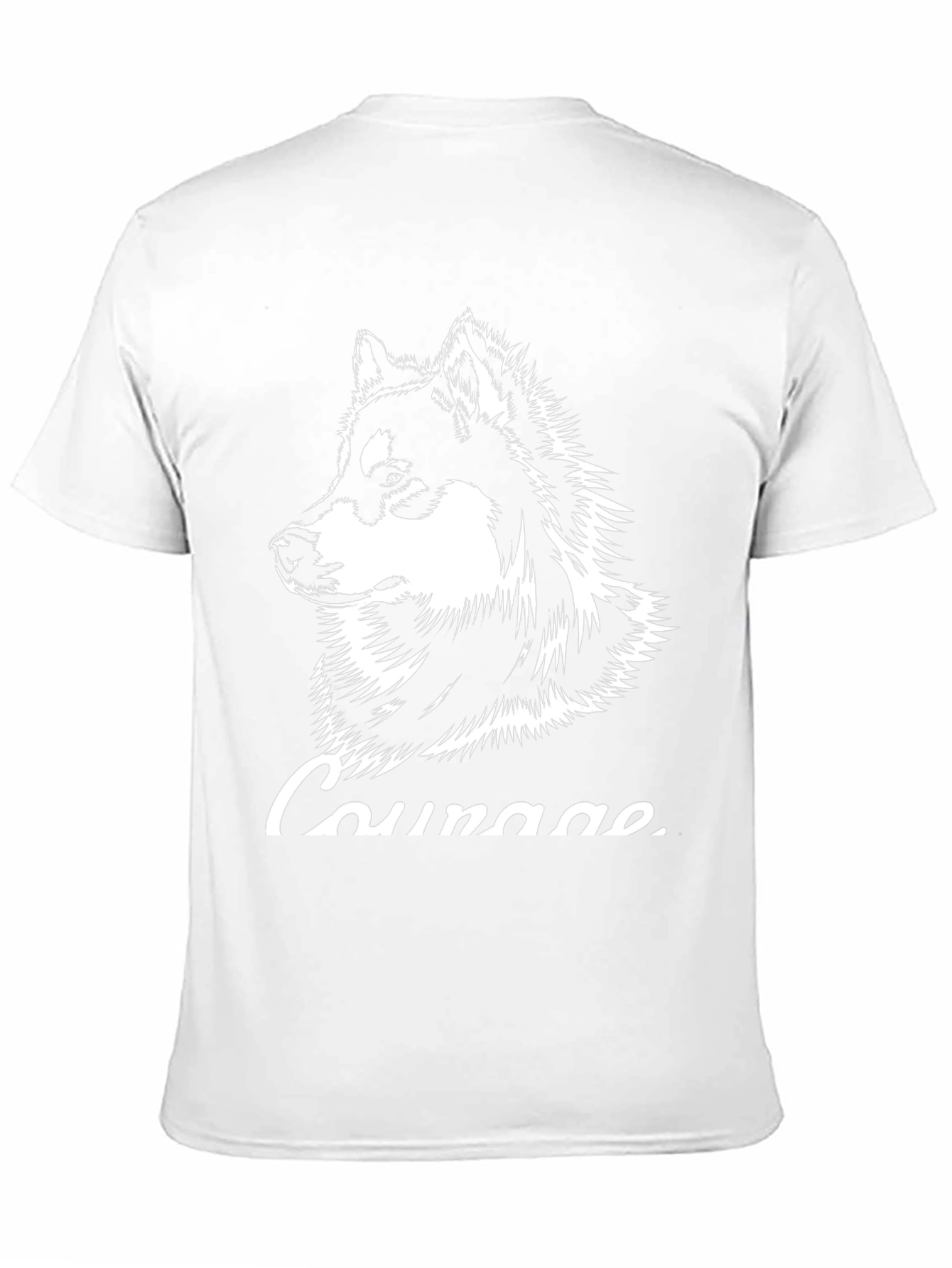 Courage Husky Graphic T-Shirt - Black