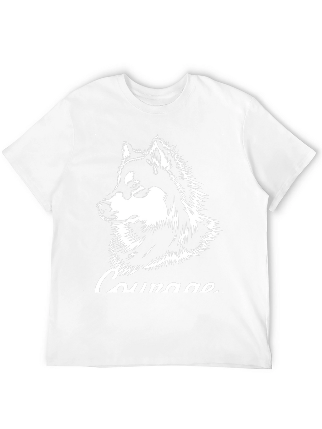 Courage Husky Graphic T-Shirt - Black