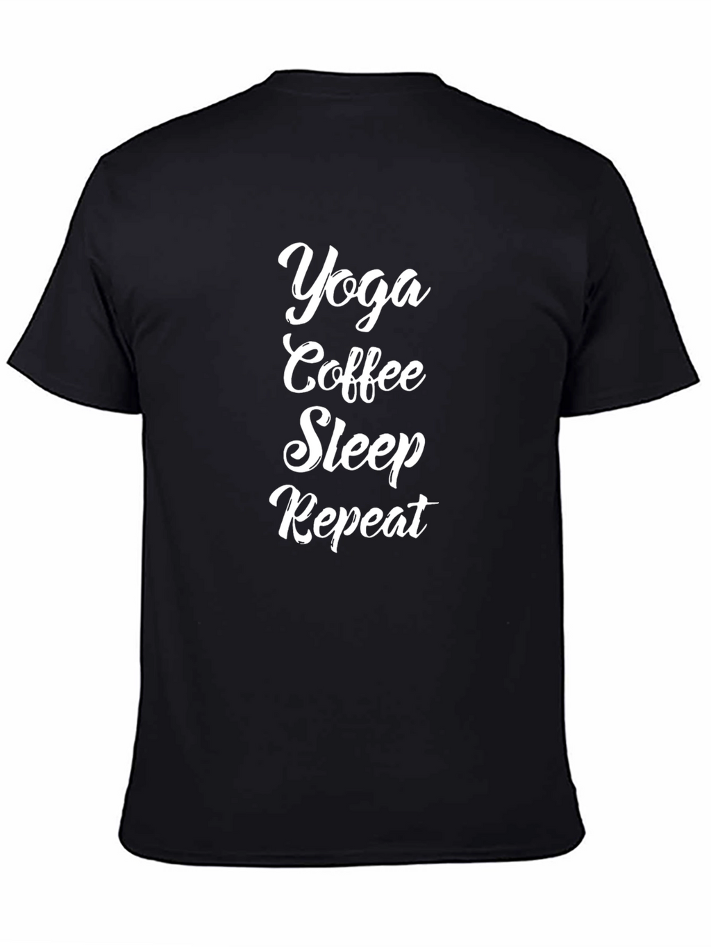 Yoga Coffee Sleep Repeat Mens Graphic Tee