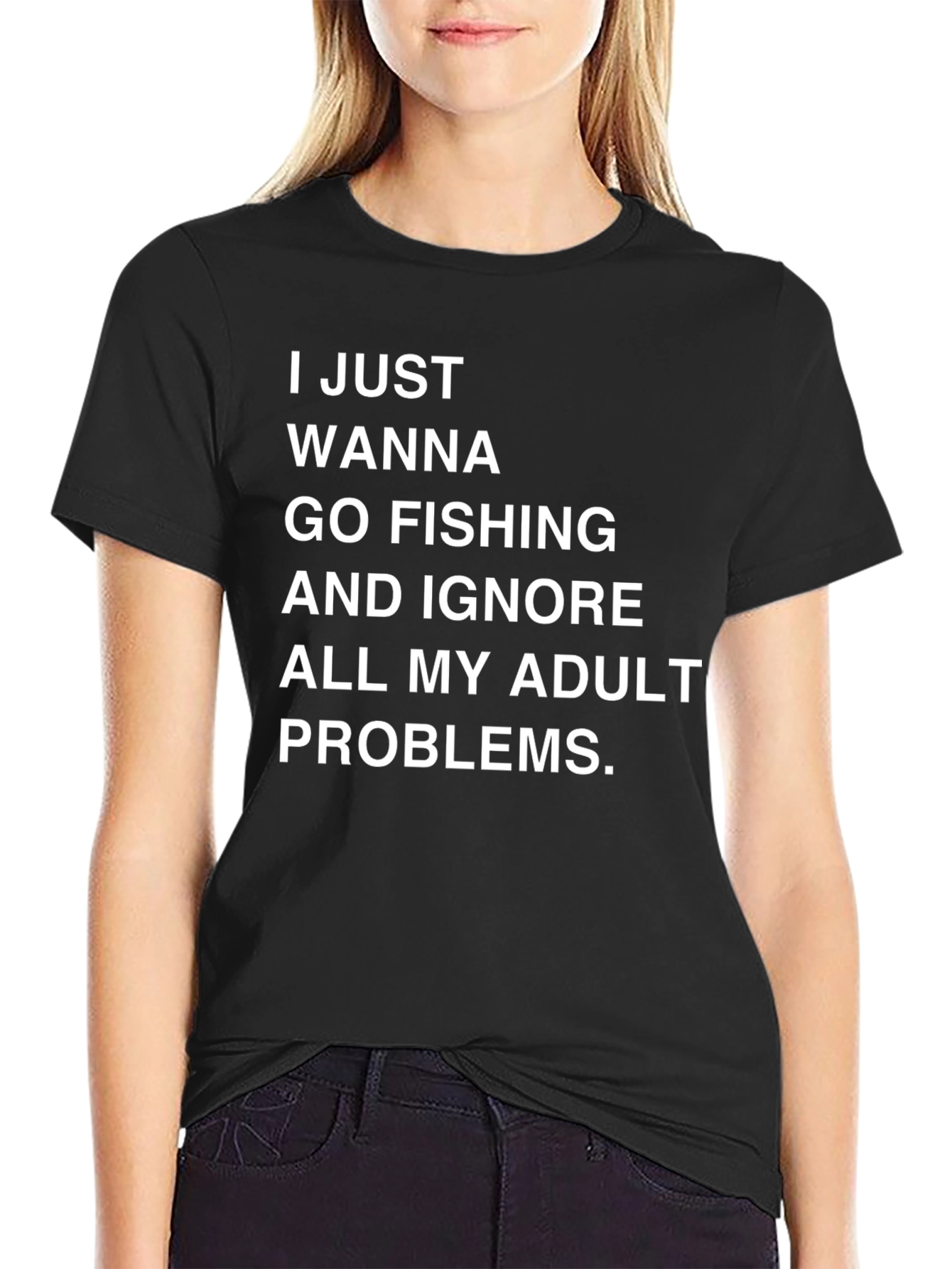 Fishing & Adult Problems Graphic Tee