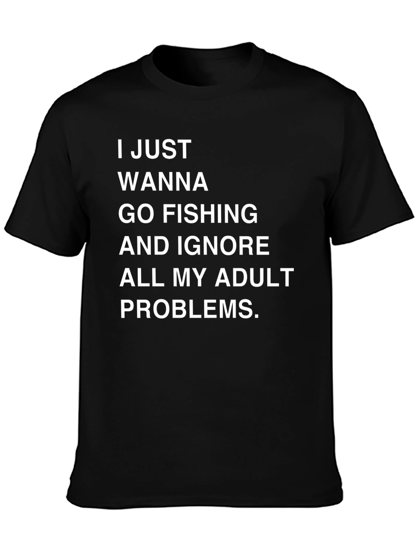 Fishing & Adult Problems Graphic Tee