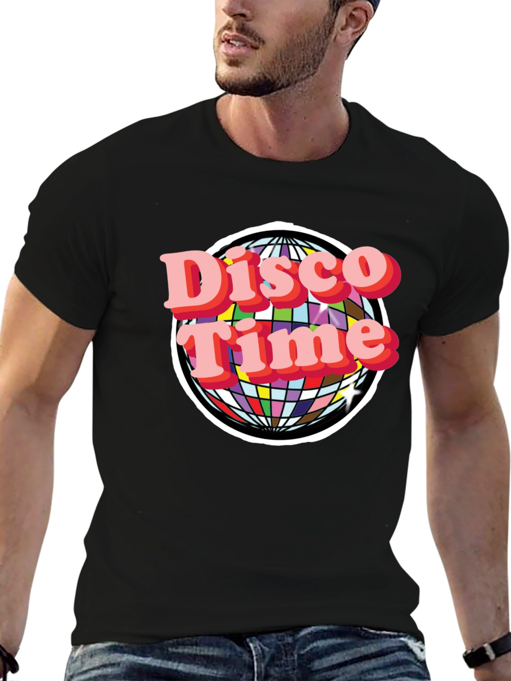 Disco Time Graphic Tee - Retro Style
