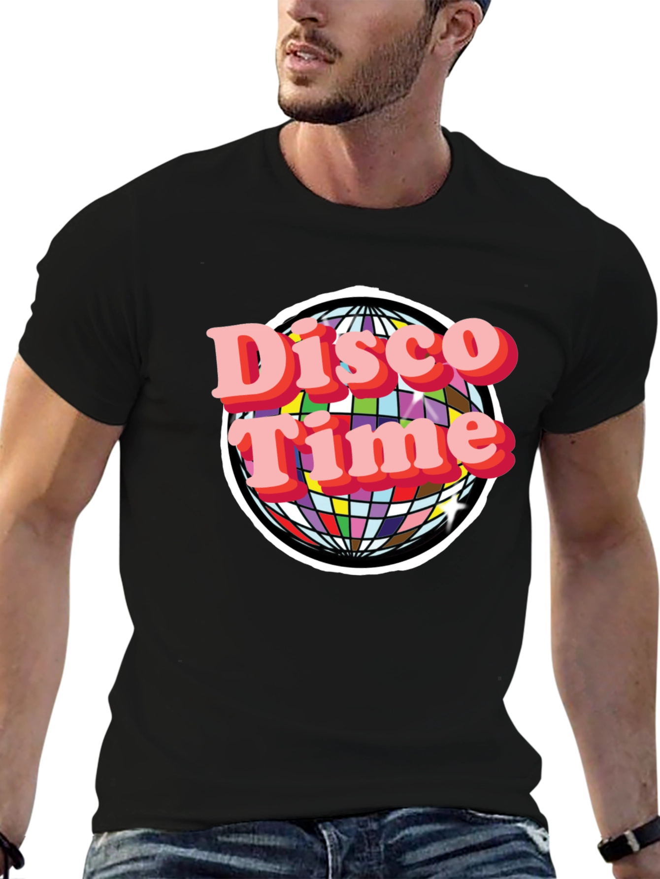 Disco Time Graphic Tee - Retro Style