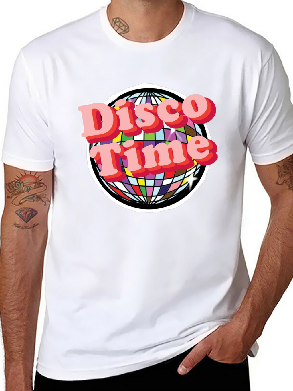 Disco Time Graphic Tee - Retro Style