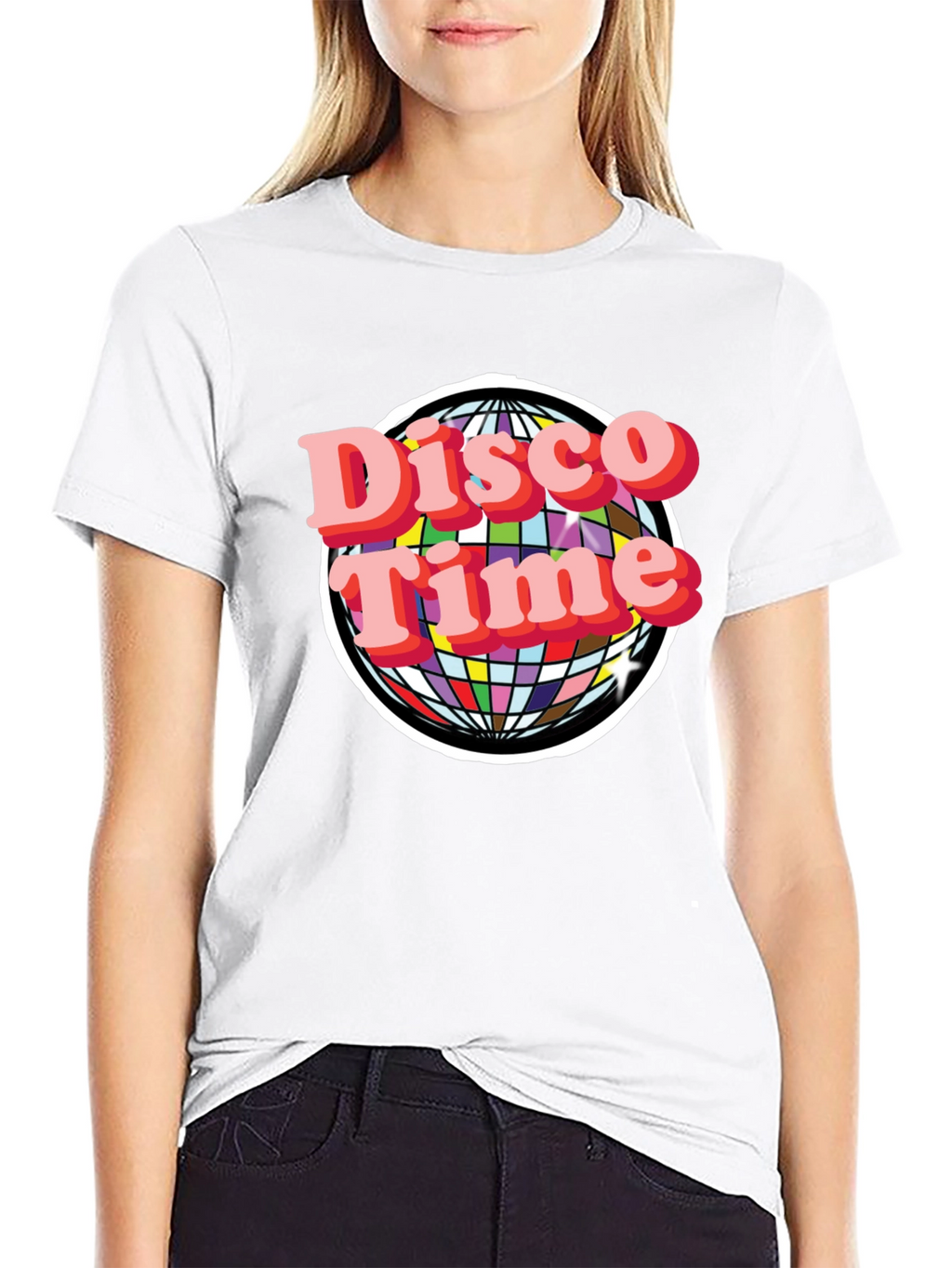 Disco Time Graphic Tee - Retro Style