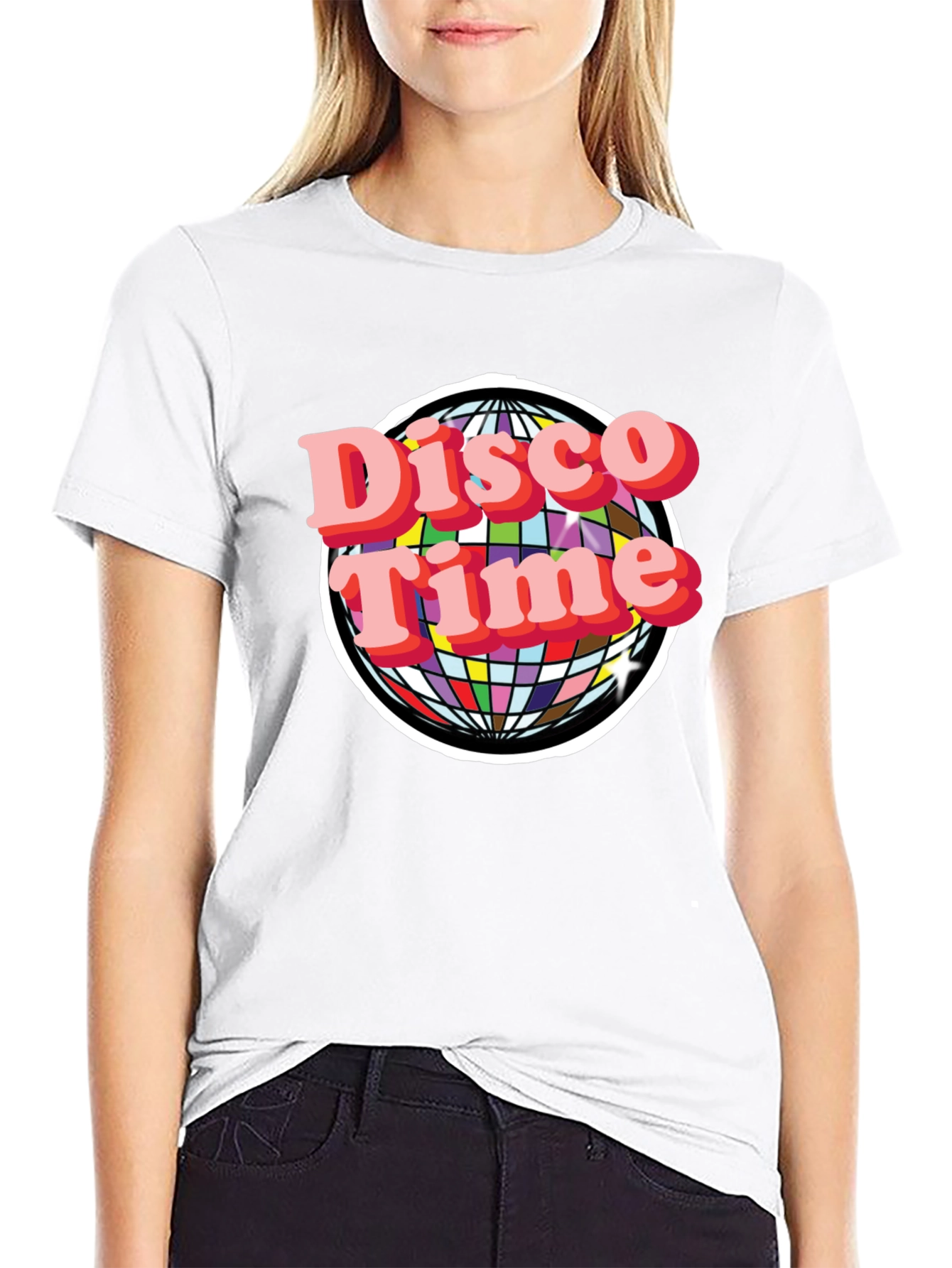 Disco Time Graphic Tee - Retro Style