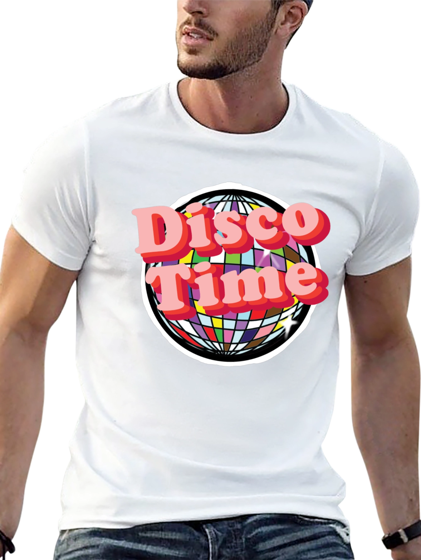 Disco Time Graphic Tee - Retro Style