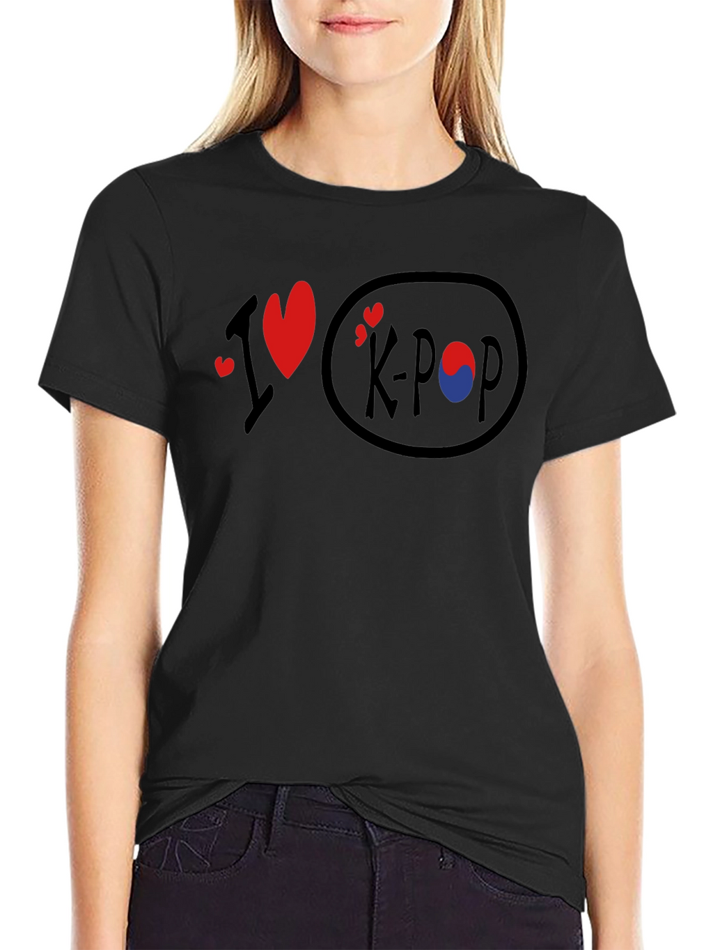 I Heart K-Pop Black T-Shirt
