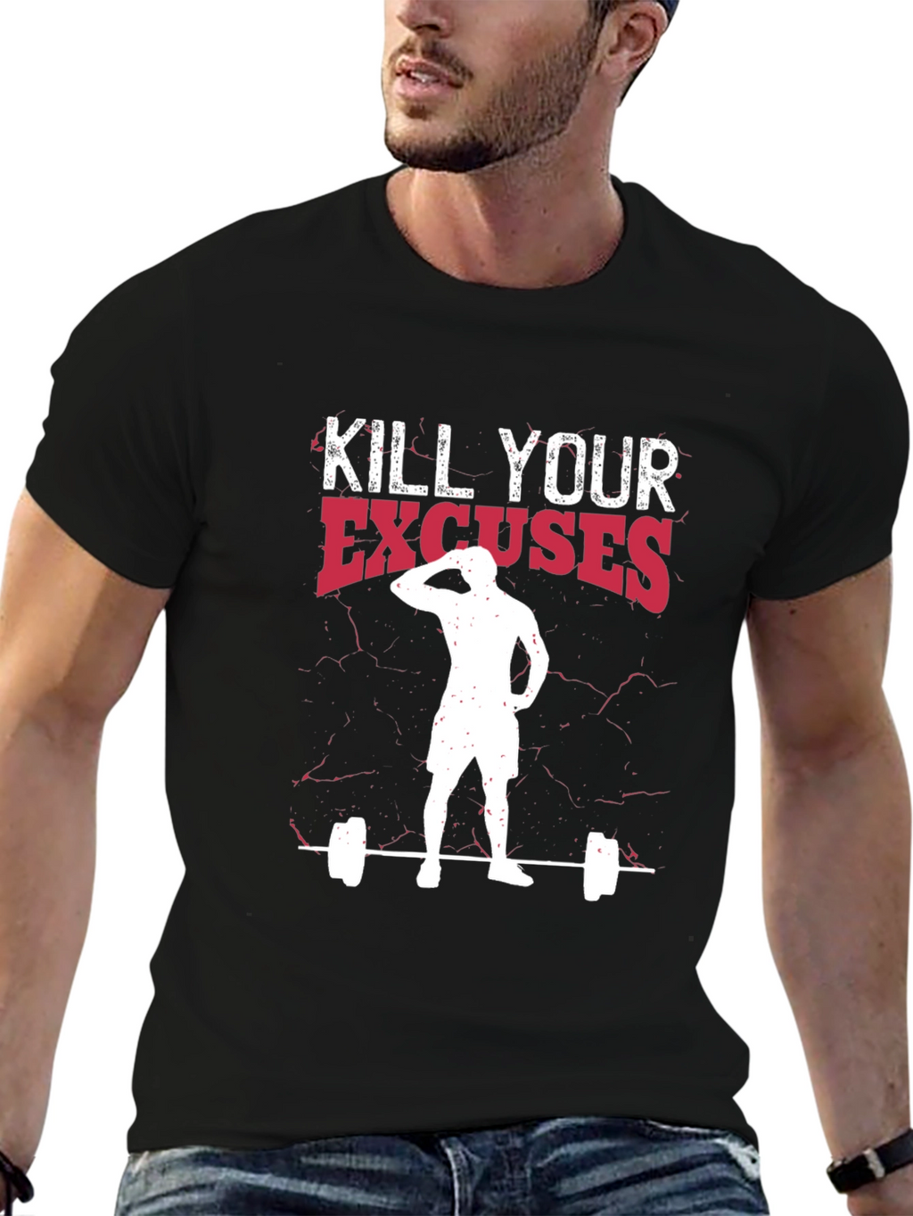 Kill Your Excuses Black Graphic Tee