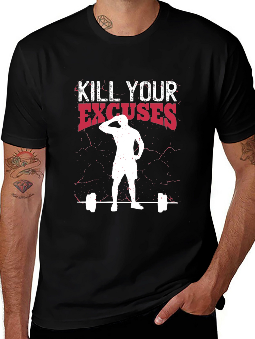 Kill Your Excuses Black Graphic Tee