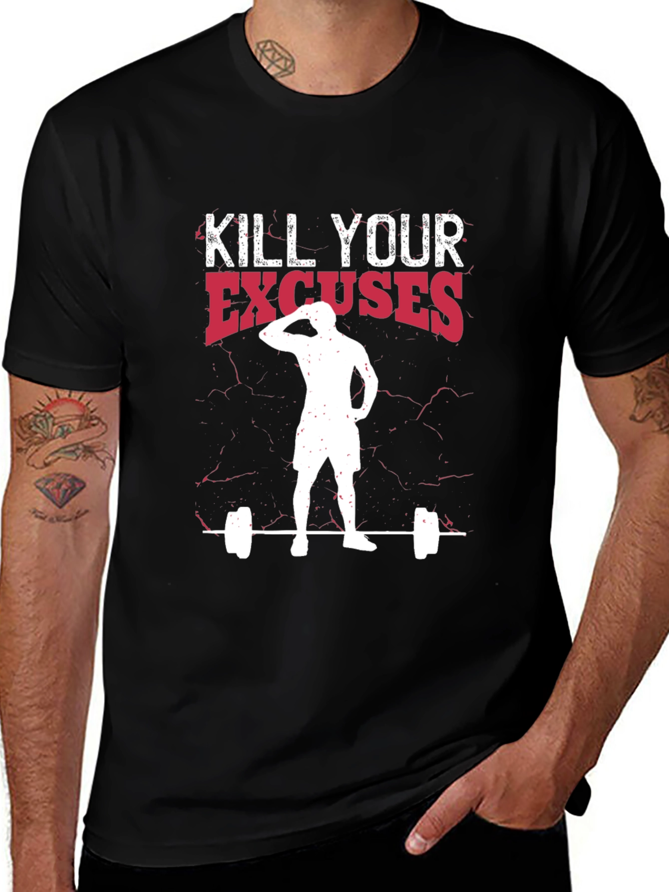 Kill Your Excuses Black Graphic Tee
