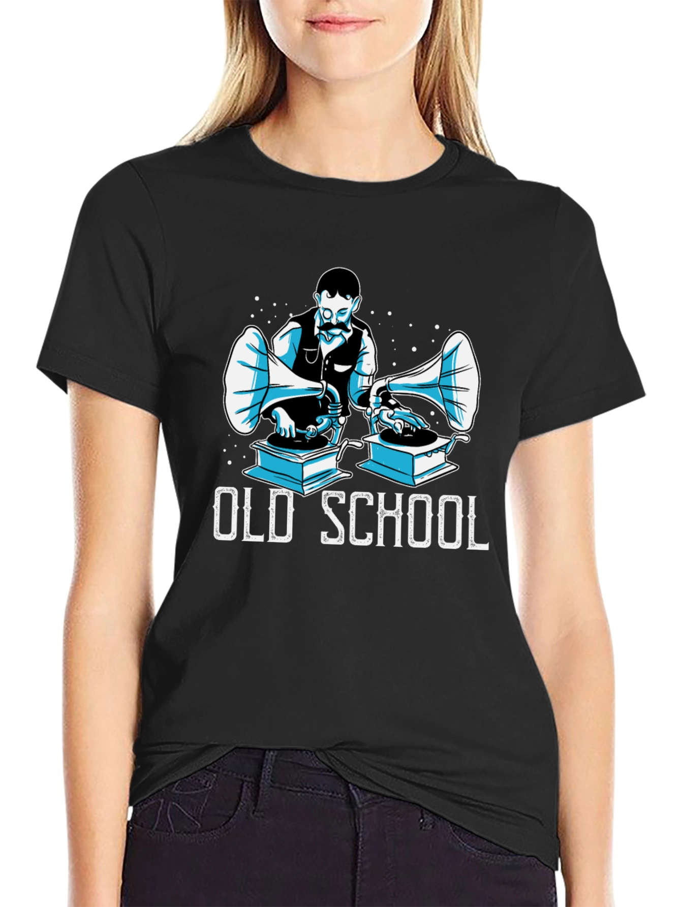 Vintage DJ Gramophone T-Shirt - Old School Cool!