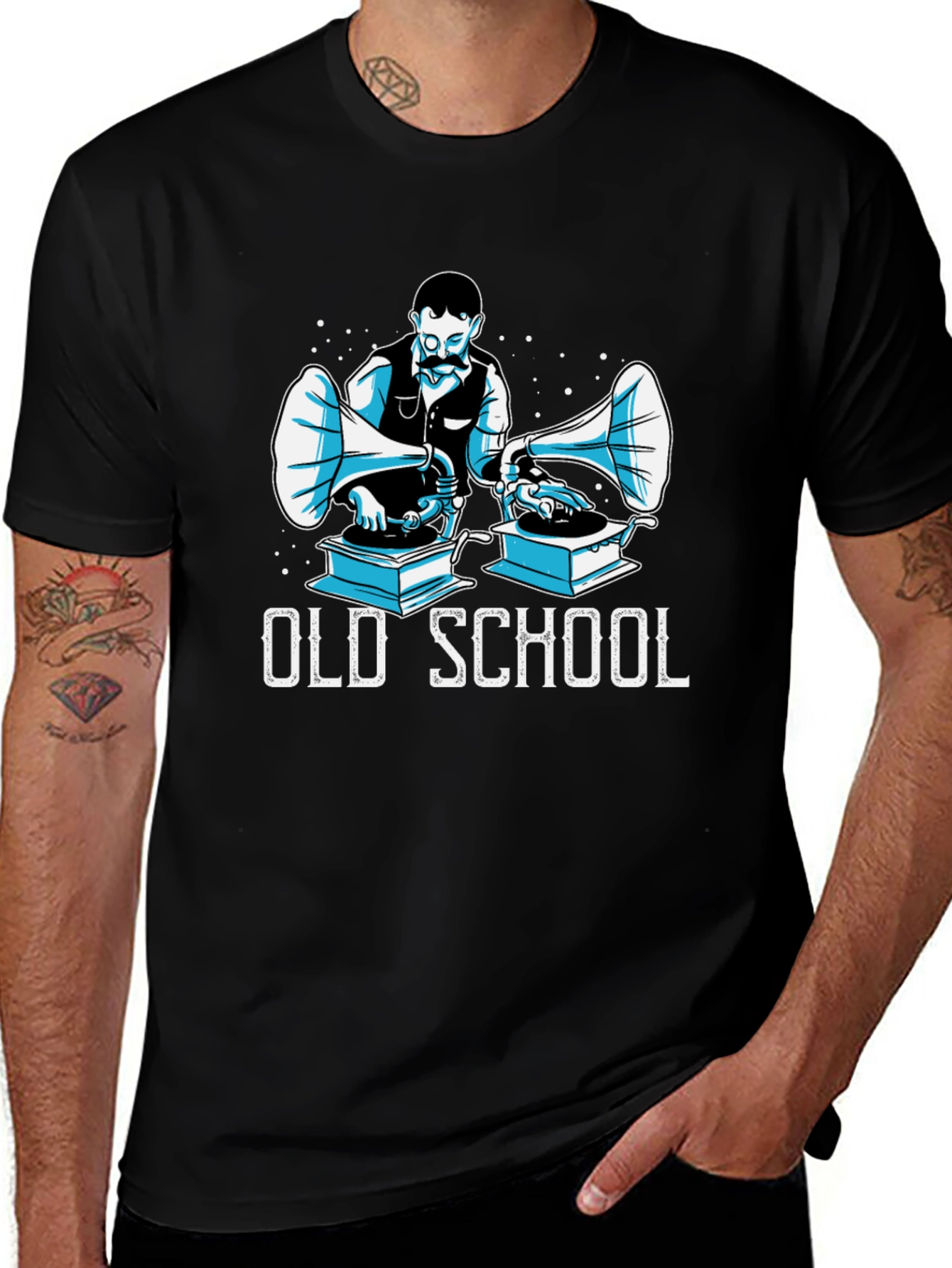 Vintage DJ Gramophone T-Shirt - Old School Cool!