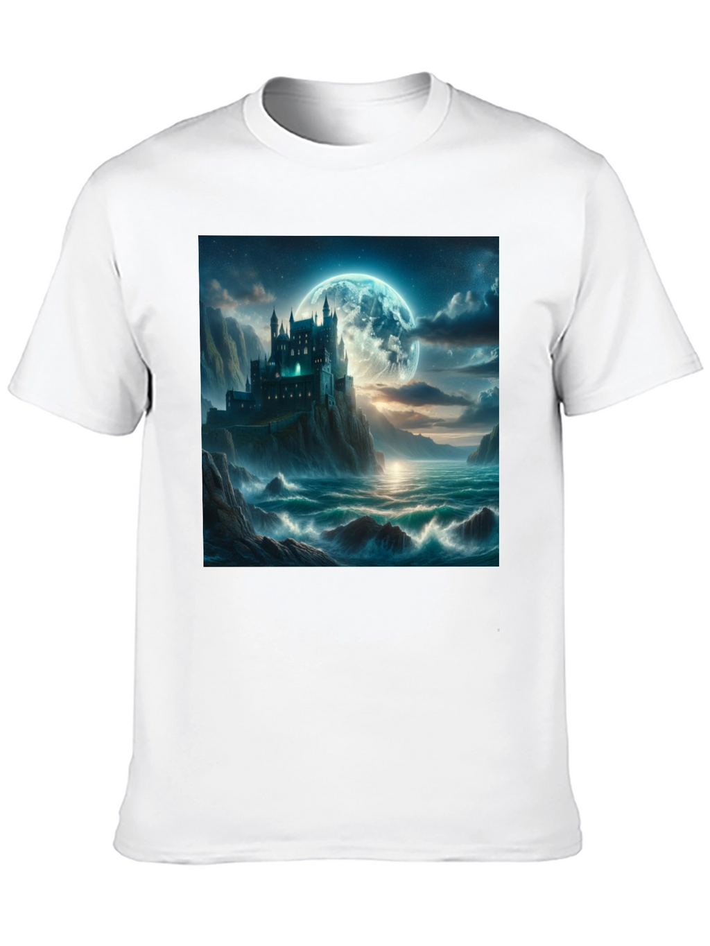 Castle Moonscape Graphic Tee